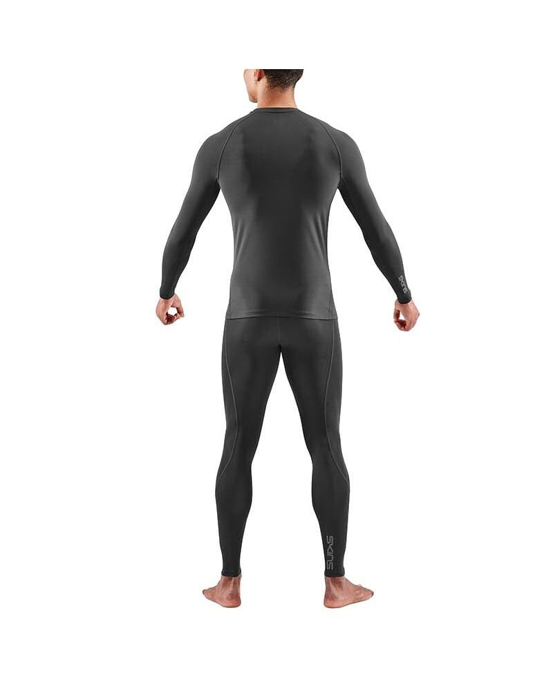 Skins Langarmshirt Funktionsunterwäsche 2-Series (enganliegend) schwarz Herren