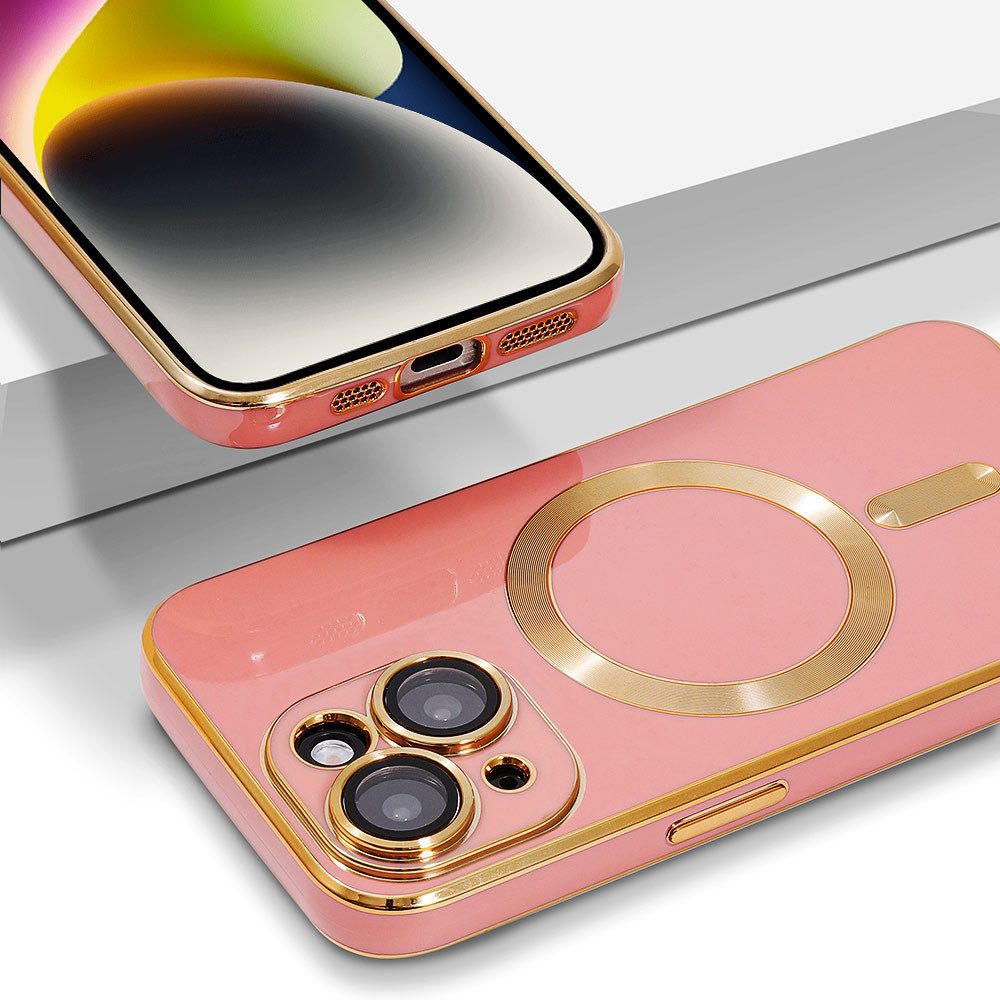 FITSU Handyhülle Hülle für iPhone 14 Handyhülle MagSafe kompatibel mit Kameraschutz 6,1 Zoll, MagSafe kompatible Schutzhülle für iPhone 14 Hülle Case Handyschale