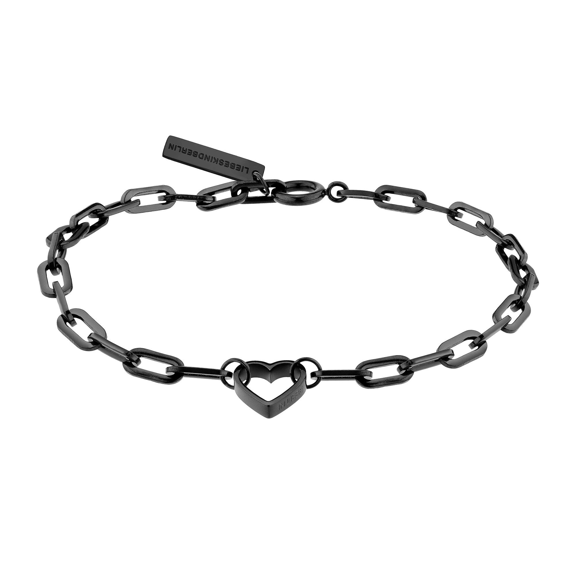 Liebeskind Berlin Edelstahlarmband Liebeskind Damen-Armband Edelstahl Herz, Trendig