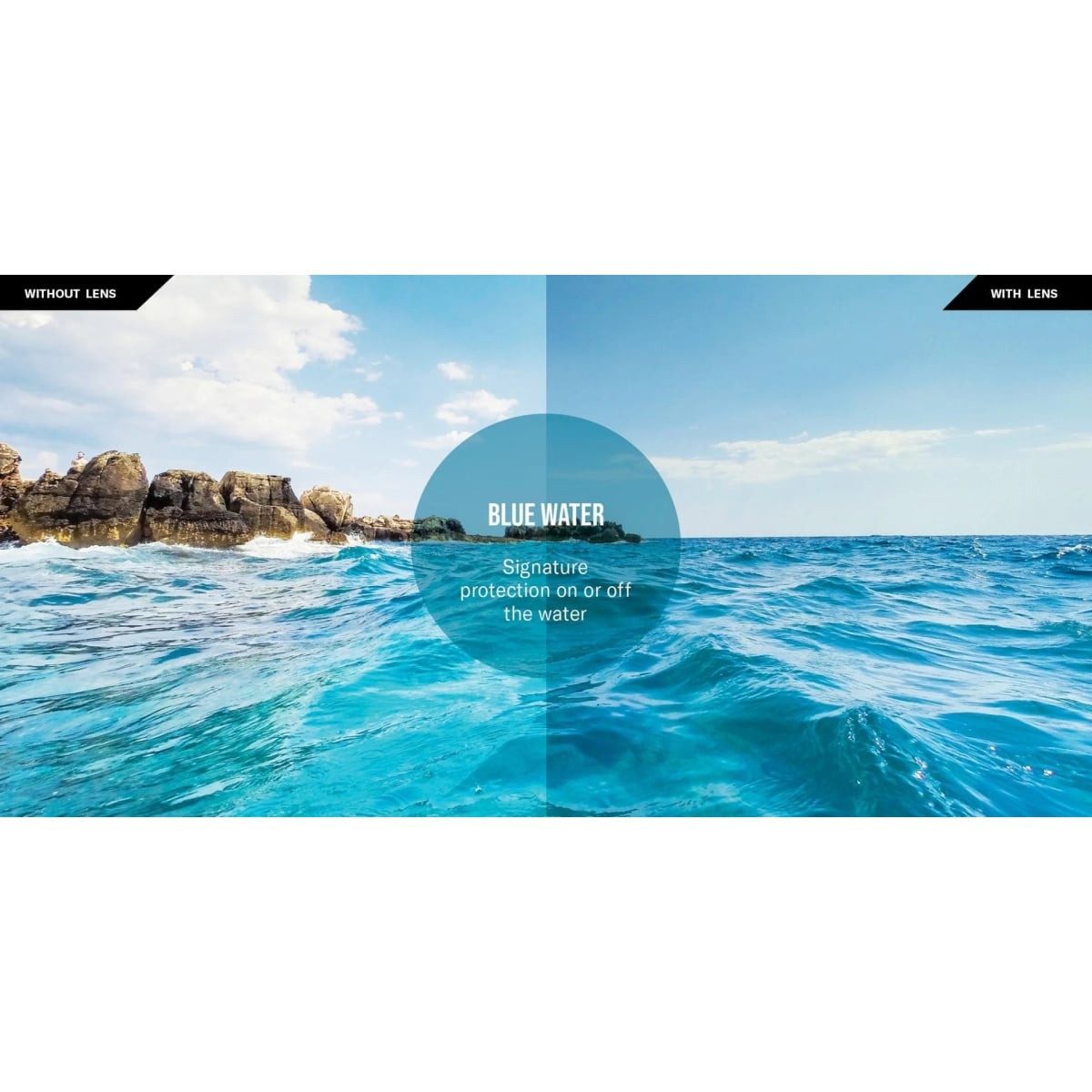 Revo Sonnenbrille Crawler XL Polarisiert (Glasfarbe: Blue Water) schwarz matt - 1 Brille