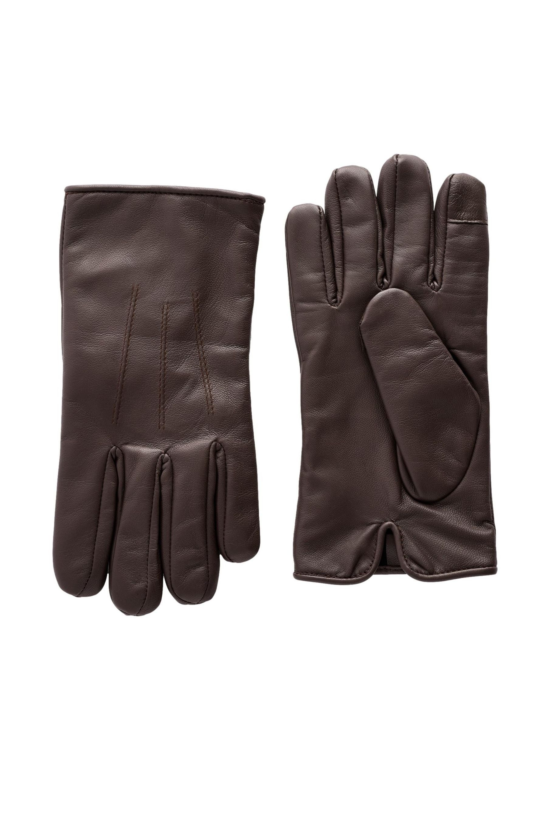 Laufhandschuhe Lederhandschuhe mit Fleece-Futter