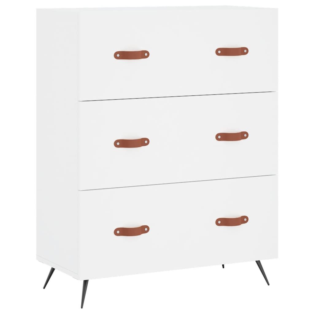 Kommode Kommode Weiß 69,5x34x90 cm Holzwerkstoff