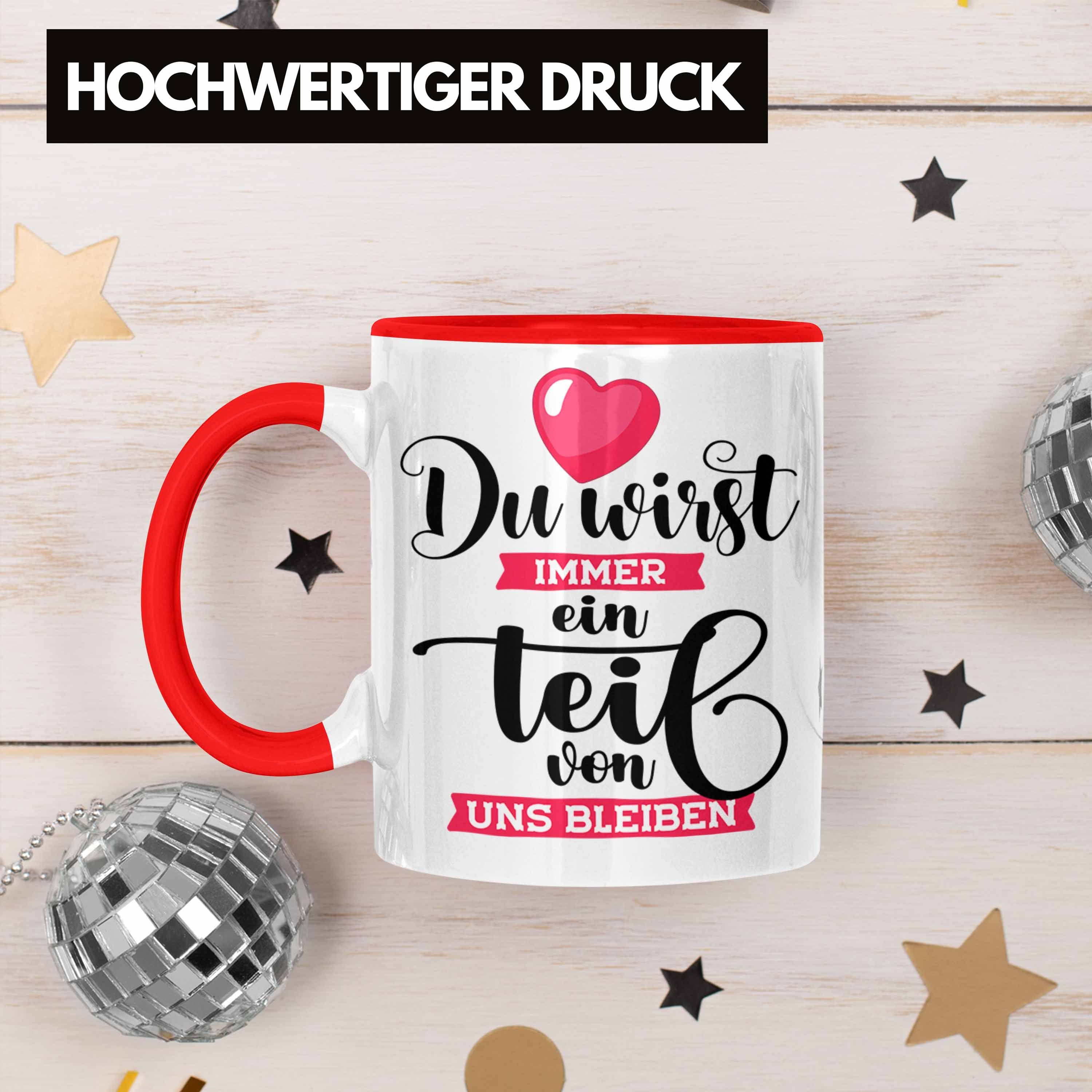 Trendation Rot Tasse Kollege Wirst Immer Kollegin Du Tasse Abschiedsgeschenk Jobwechsel Ein