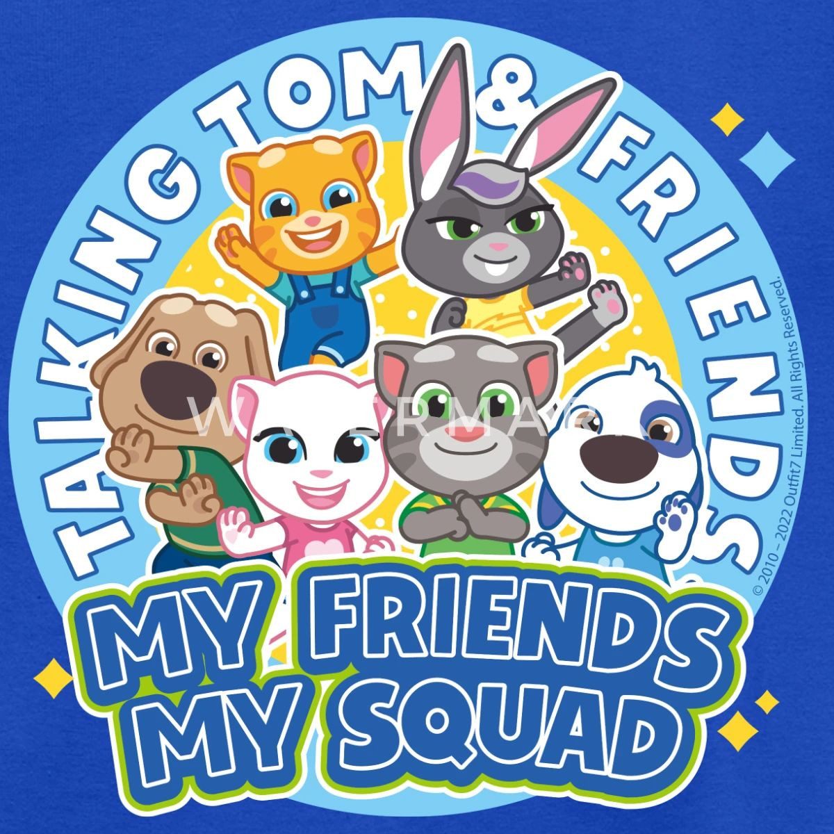 Spreadshirt T-Shirt Talking Tom & Friends Meine Freunde Kinder T-Shirt (1-tlg)
