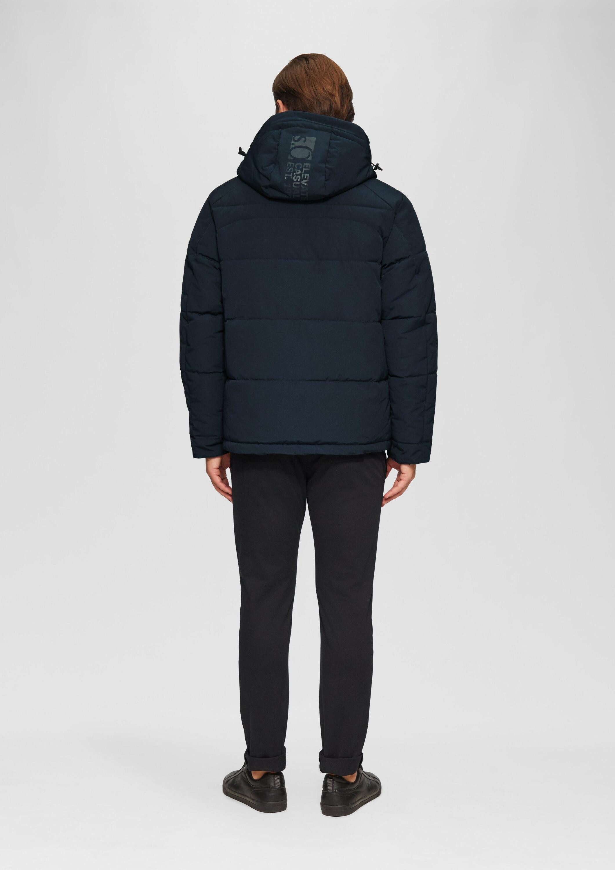 s.Oliver Winterjacke Outdoor-Jacke Wasserabweisende Steppjacke mit abnehmbarer Kapuze – Bild 3 von 5