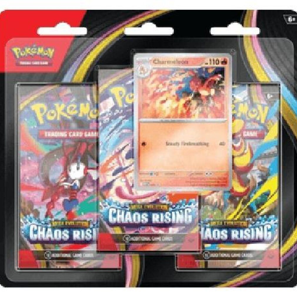 The Pokémon Company Spiel Pokemon Chaos Rising: Charmeleon 3-Pack Blister