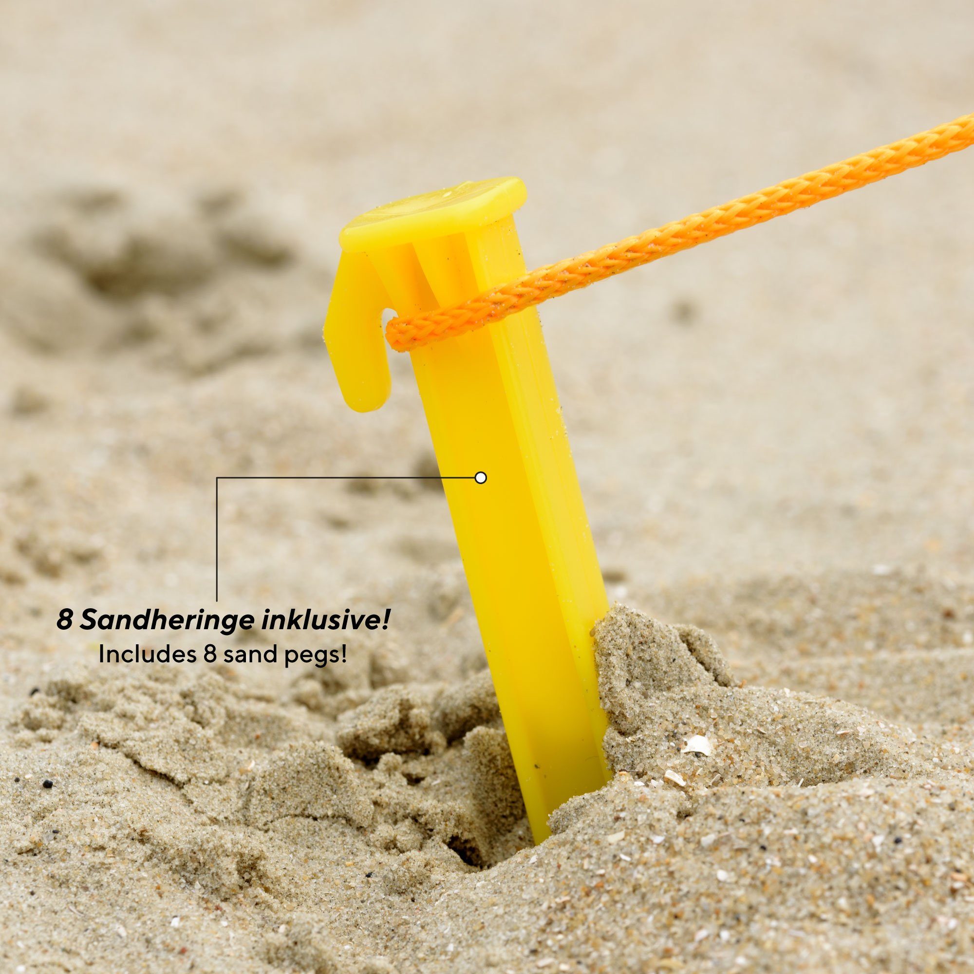 Windschutz, Strandmuschel System UQUIP einfaches Buzzy 3, XL Pop-Up Personen: Schutz Blau, Aufspannen Strandzelt Sonnenschutz, mit 50+ UV durch