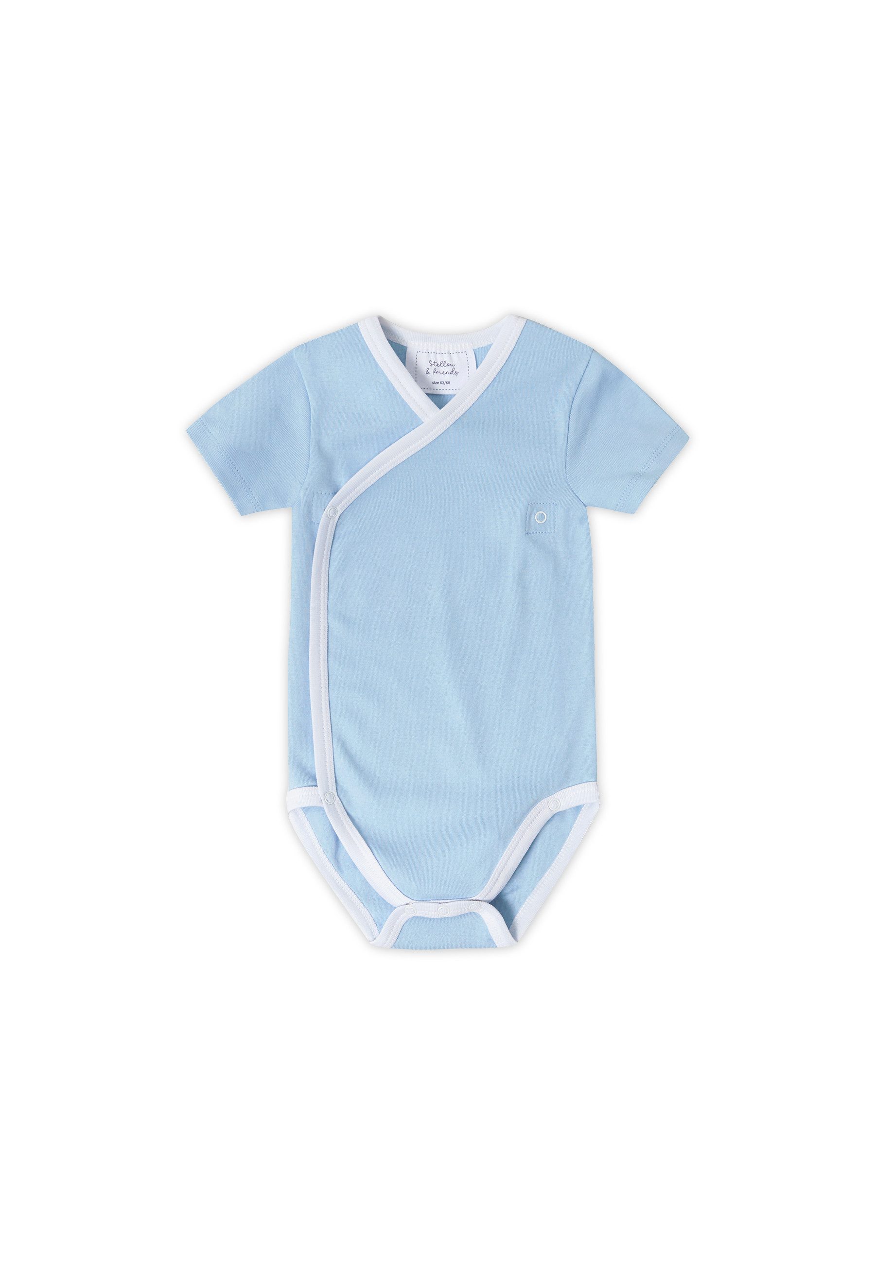 Stellou & friends Kurzarmwickelbody Baby Set (3tlg) - kuschelweiches Kurzarm-Wickelbody Set Jungs Mädchen (Set, 3er-Pack) Baby Set (3tlg) - kuschelweiches Kurzarm-Wickelbody Set Jungs Mädchen