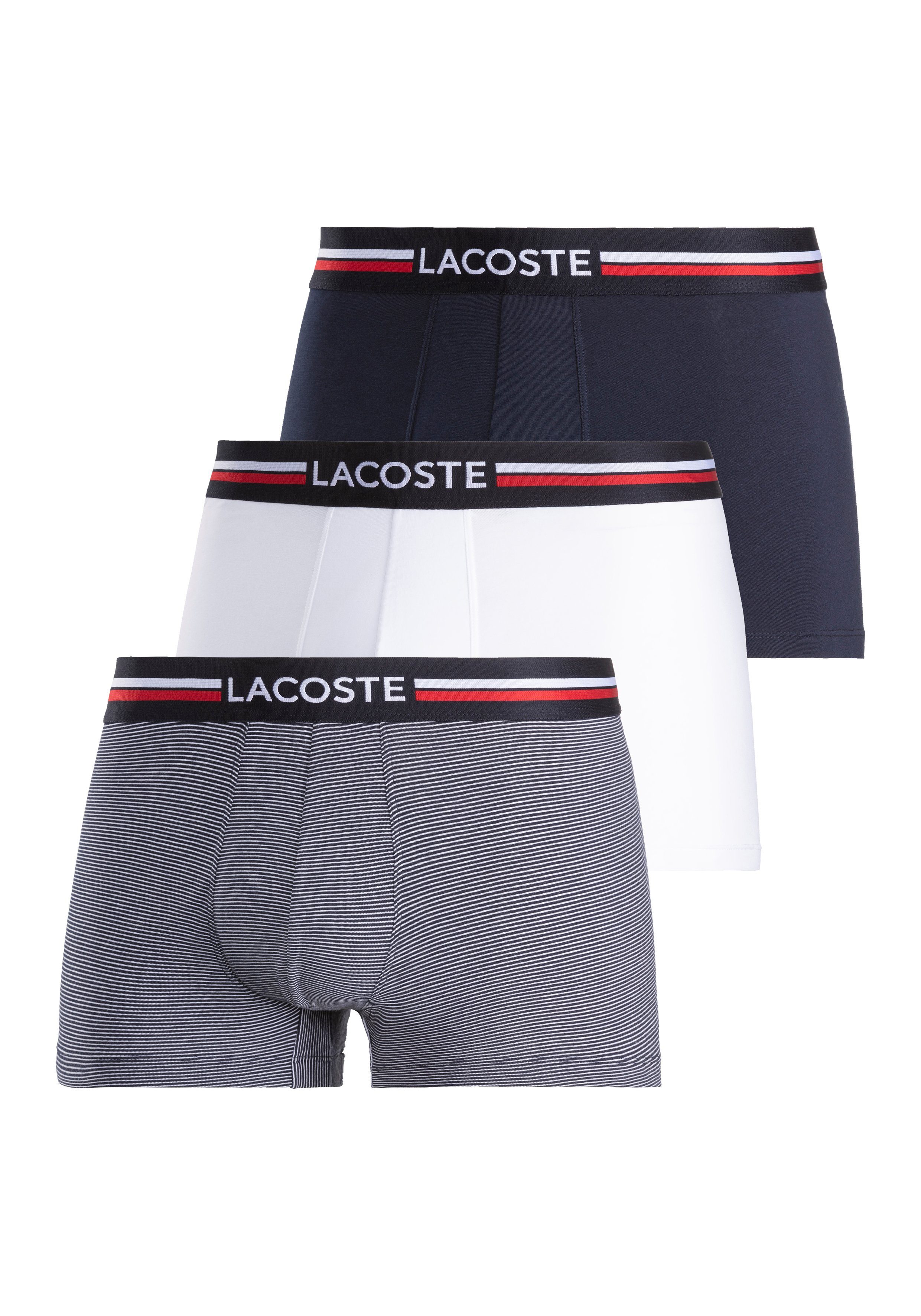 im (Packung, aus Lacoste Lacoste Herren Stretch-Baumwolle Boxershorts Premium 3er-Pack 3er-Pack) Boxershorts 3-St., eng