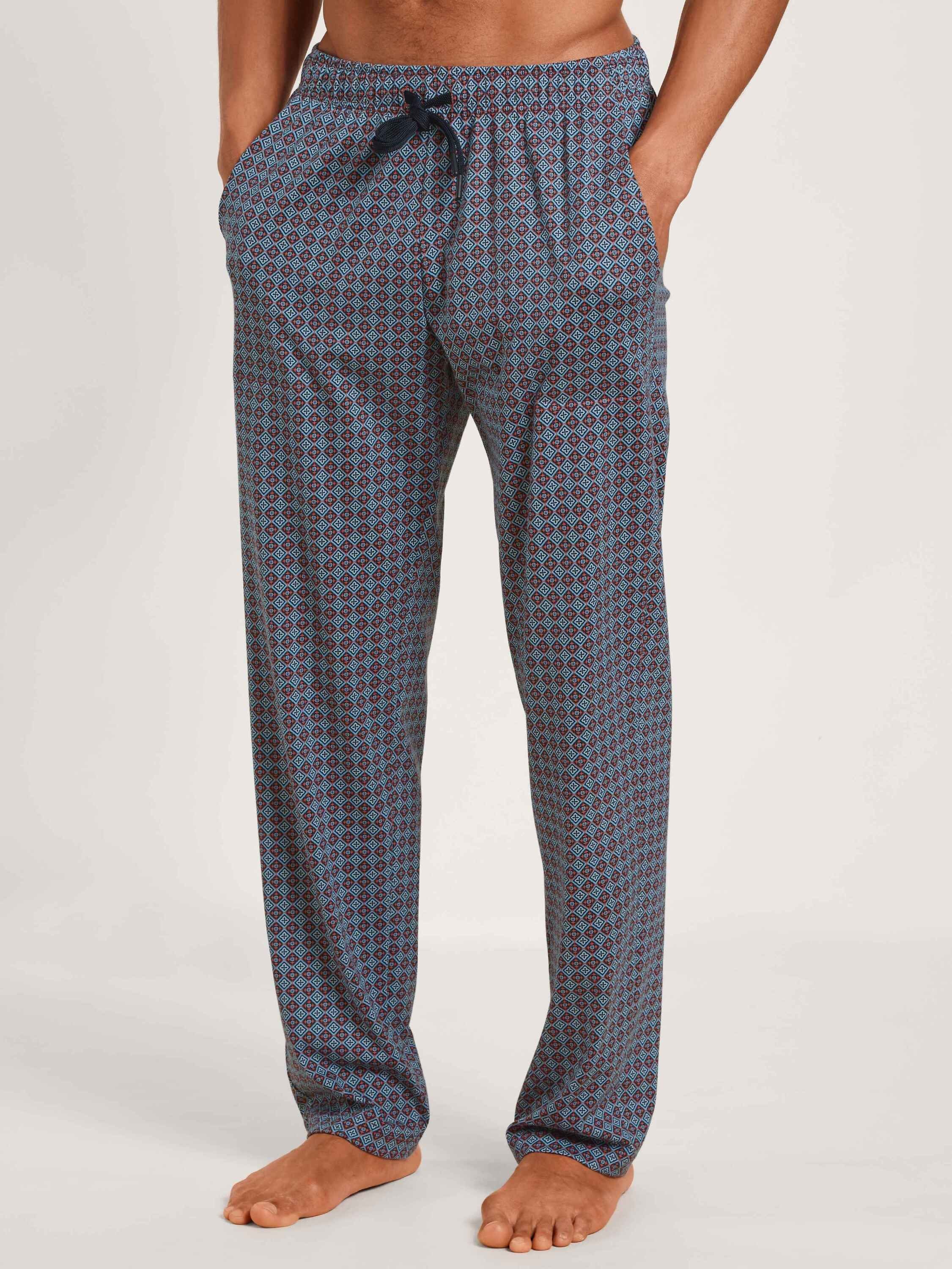 CALIDA Pyjamahose Lange Hose mit Seitentaschen (1-tlg) redwood | Schlafhosen