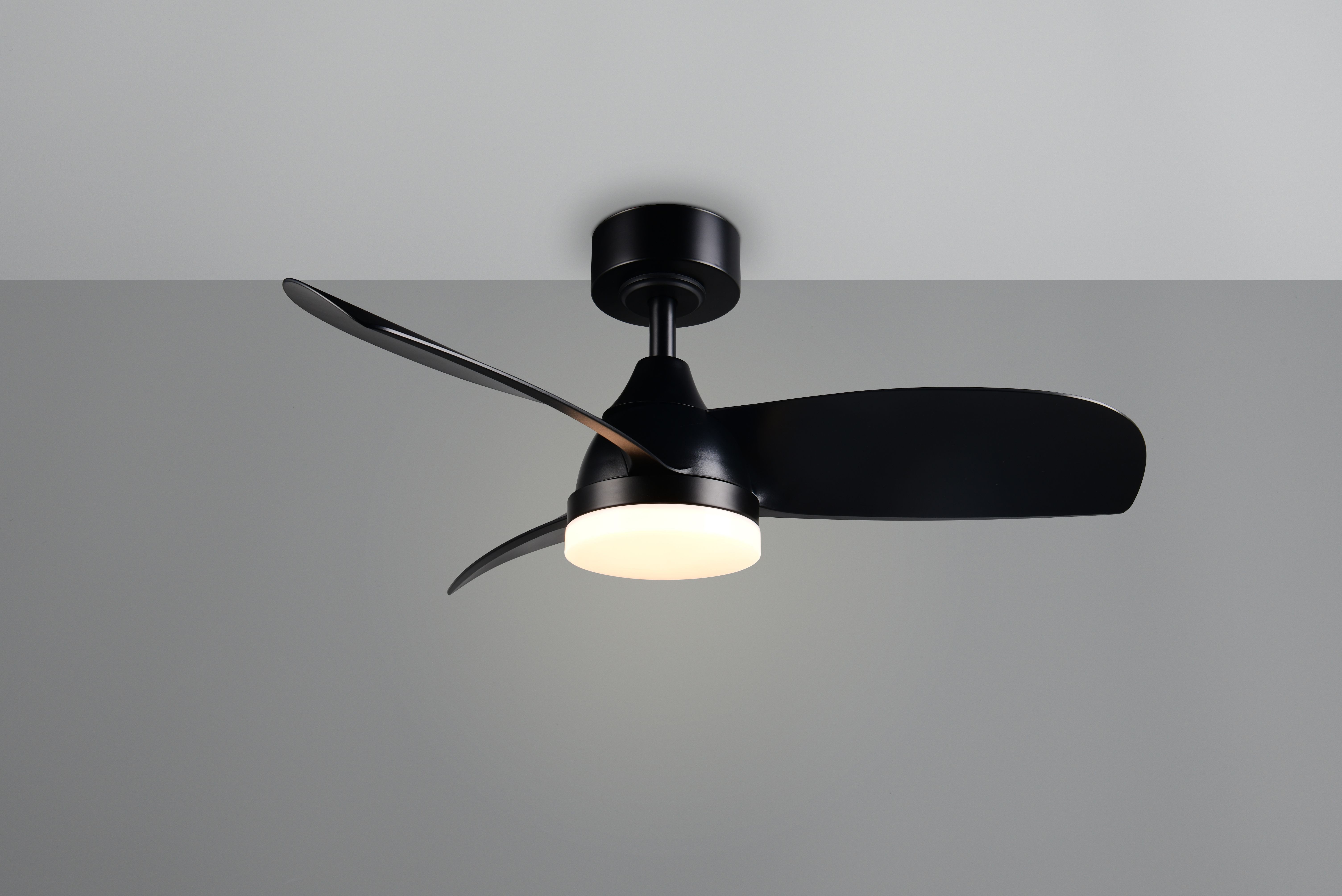 lightling LED Deckenleuchte Elsa, integrierter Ventilator, LED fest integriert, mit Fernbedienung, 6 Stufen, Dimmer, Nachtlicht