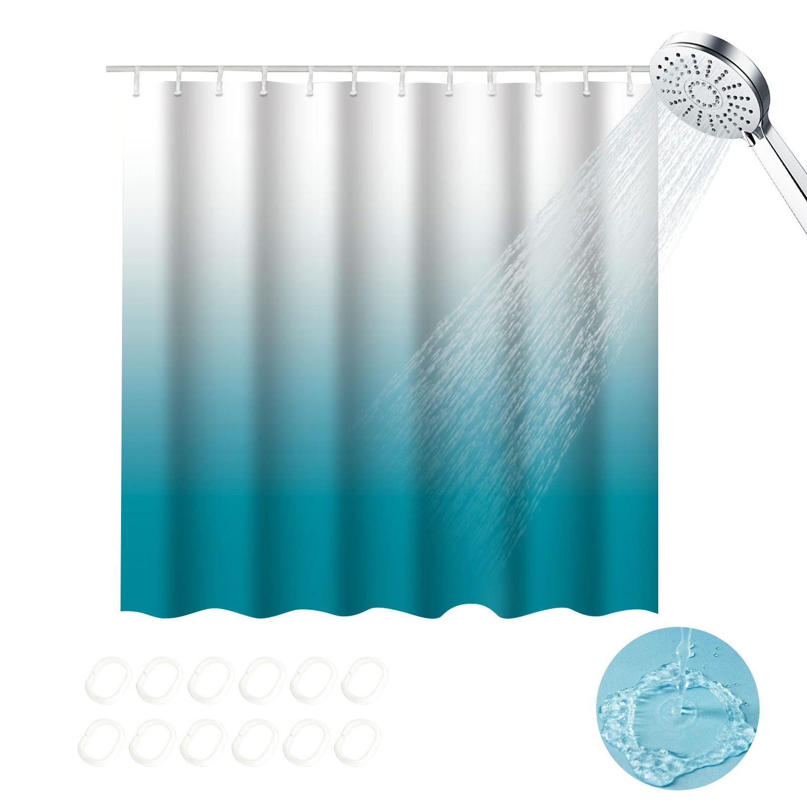 OKWISH Duschvorhang Badezimmer Vorhang Badewannenvorhang Dusche günstig online kaufen