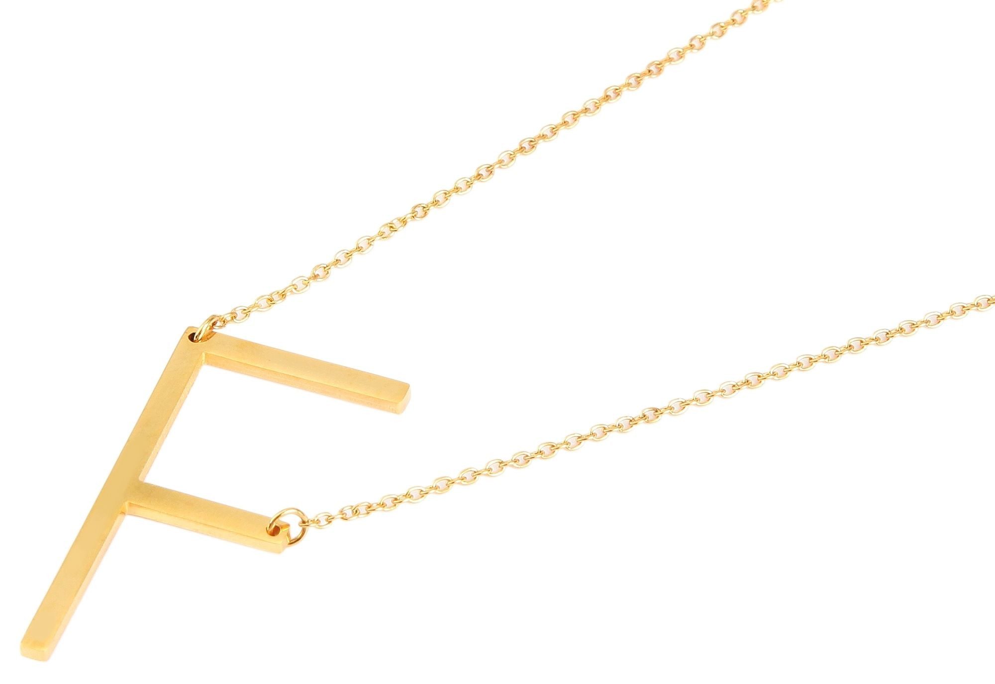 AKZENT Kette mit Anhänger Aurelija Edelstahl gold Damen wasserfest, Damen K günstig online kaufen