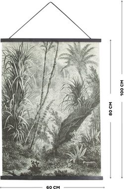 Art for the home Kunstdruck Dschungel, (1 St), Textilposter 80x60cm