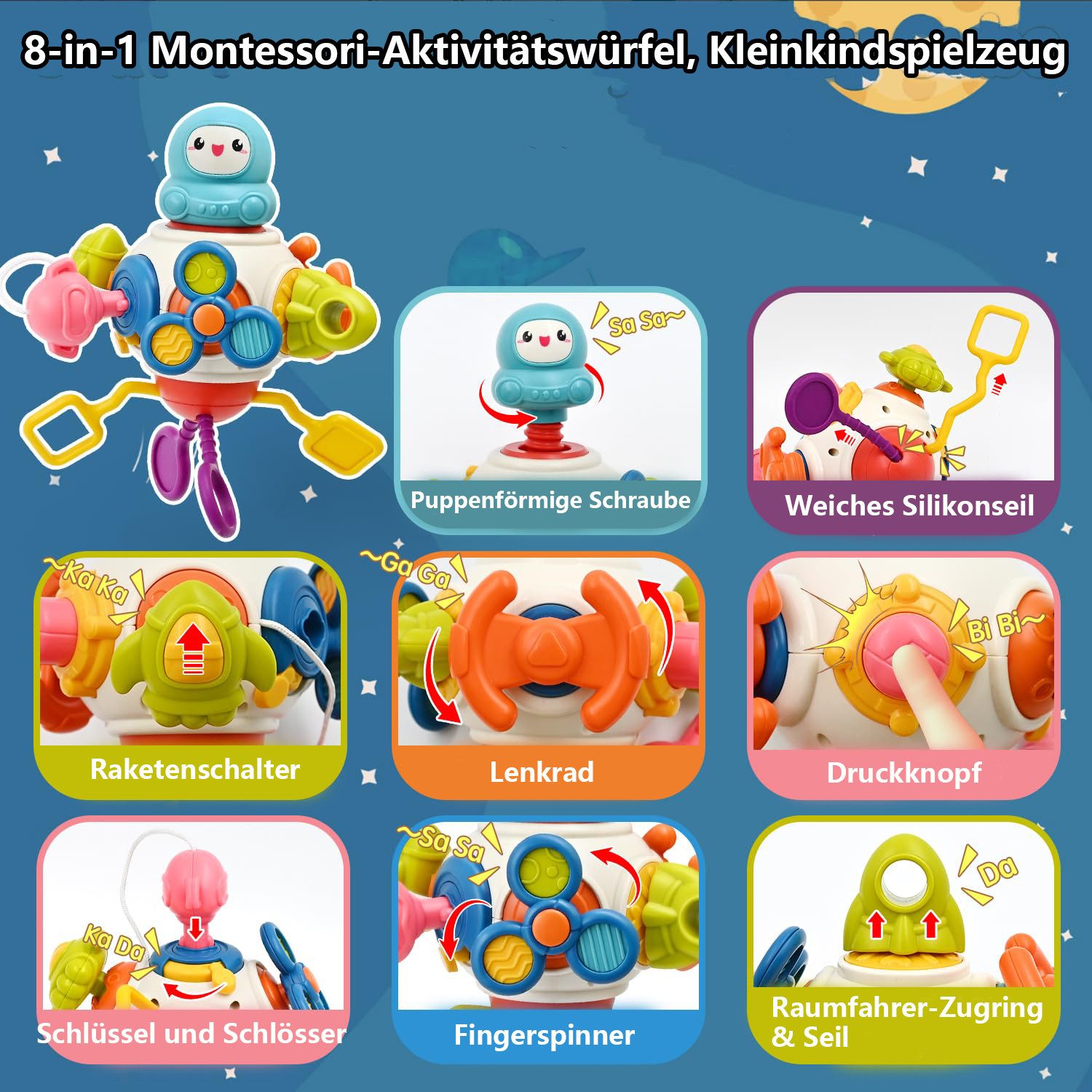 CLTYQ Greifspielzeug Baby Spielzeug Greifspielzeug Activity-Fledermaus günstig online kaufen
