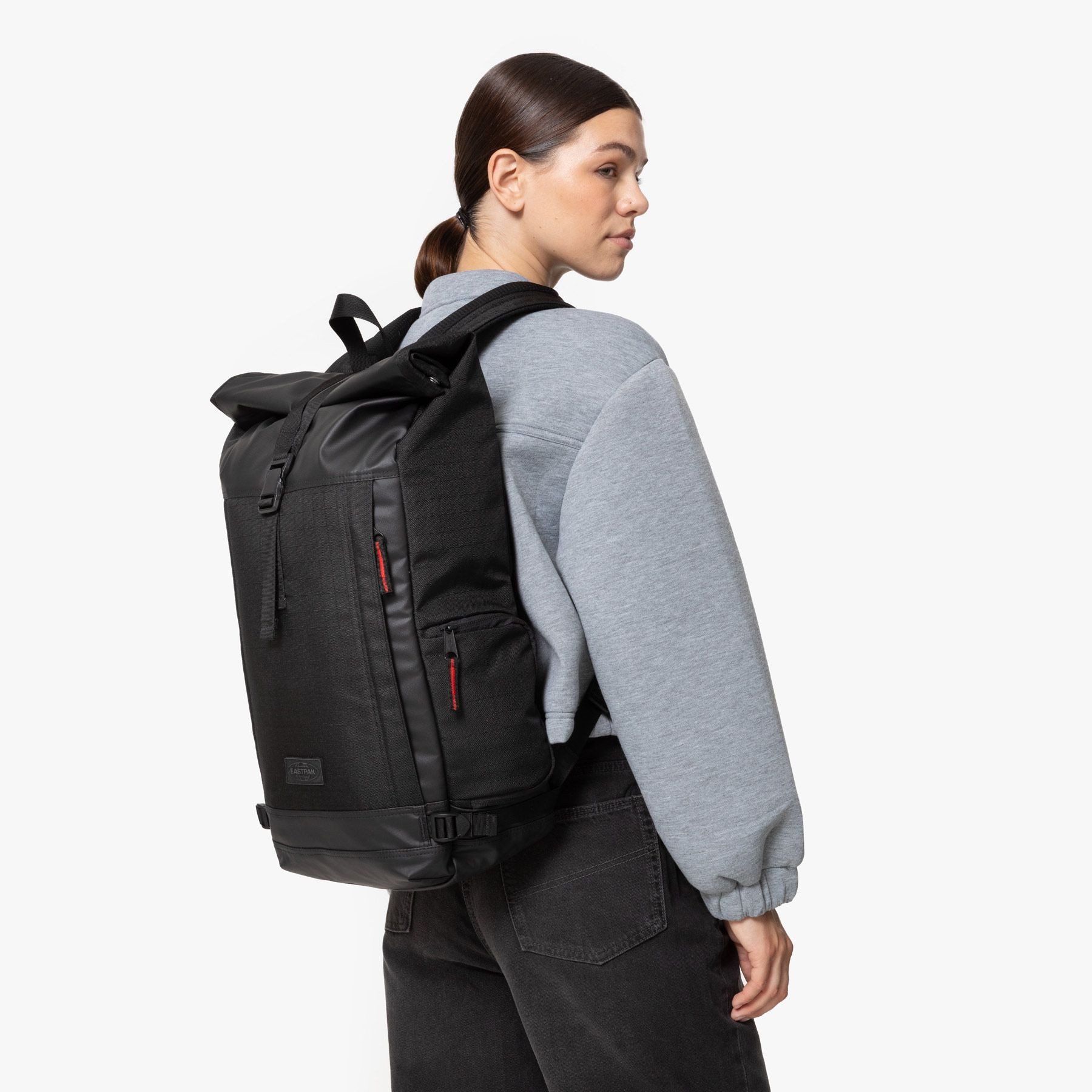 Eastpak Rucksack Tecum Roll Cnnct Rip schwarz 20 Liter