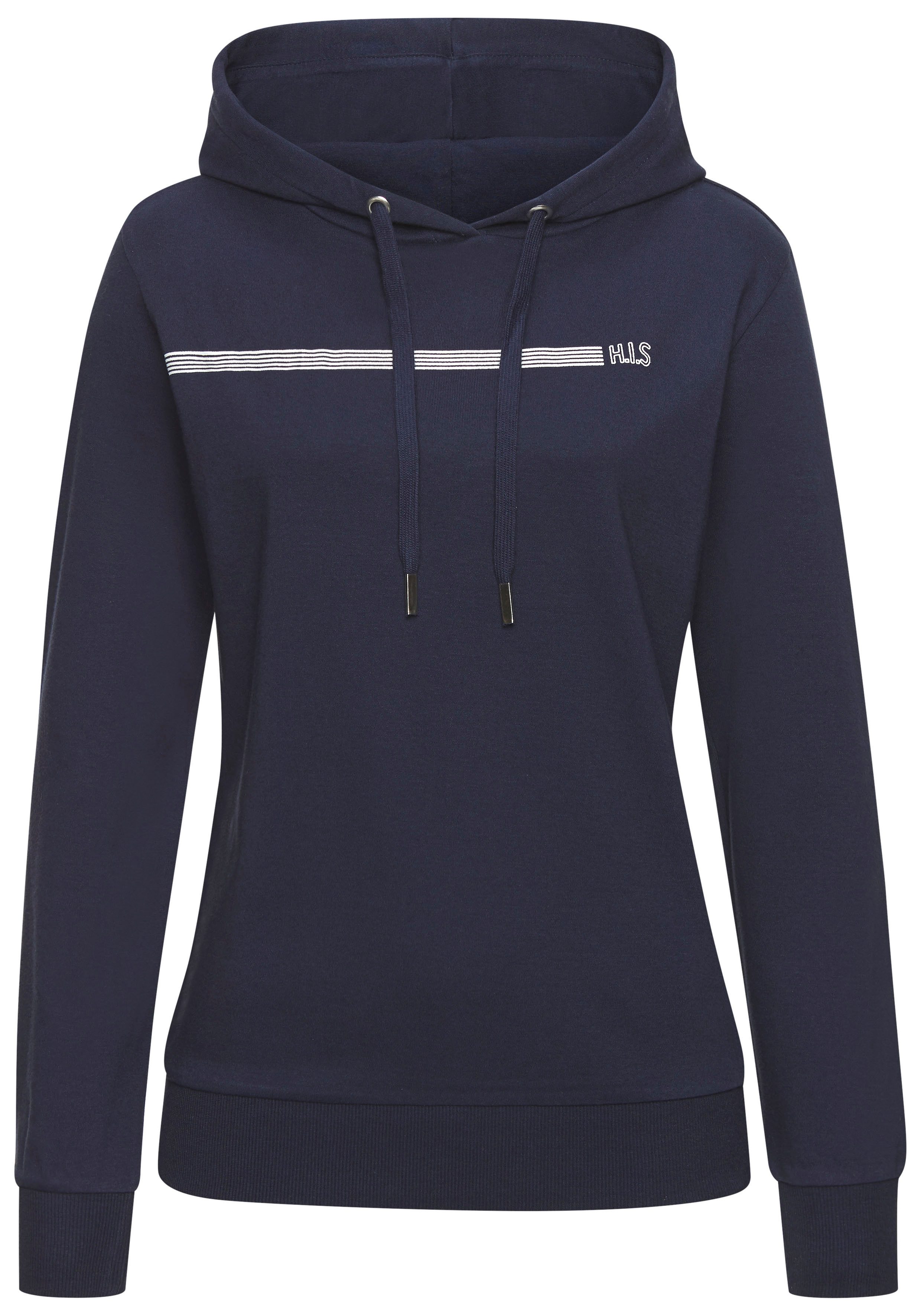 H.I.S Hoodie mit Streifenprint, Loungewear günstig online kaufen