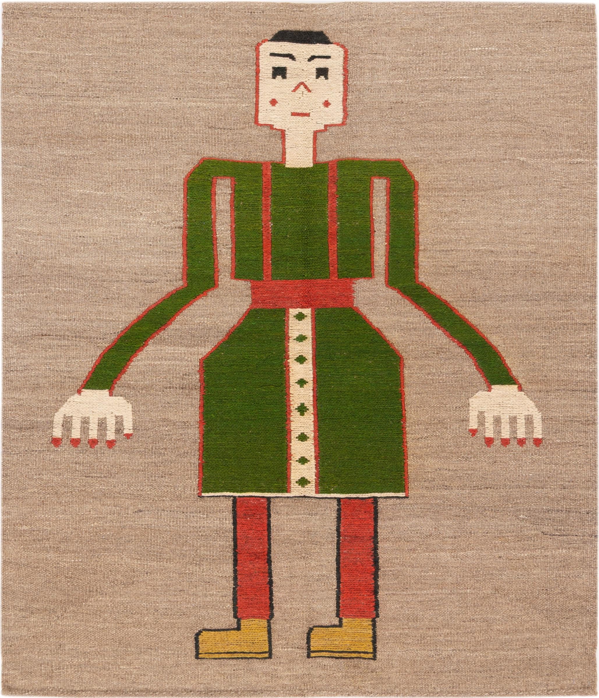 Nain Trading Designteppich Elysian Dream 116x133 Handgewebter Moderner Orientteppich, rechteckig, Höhe: 5 mm