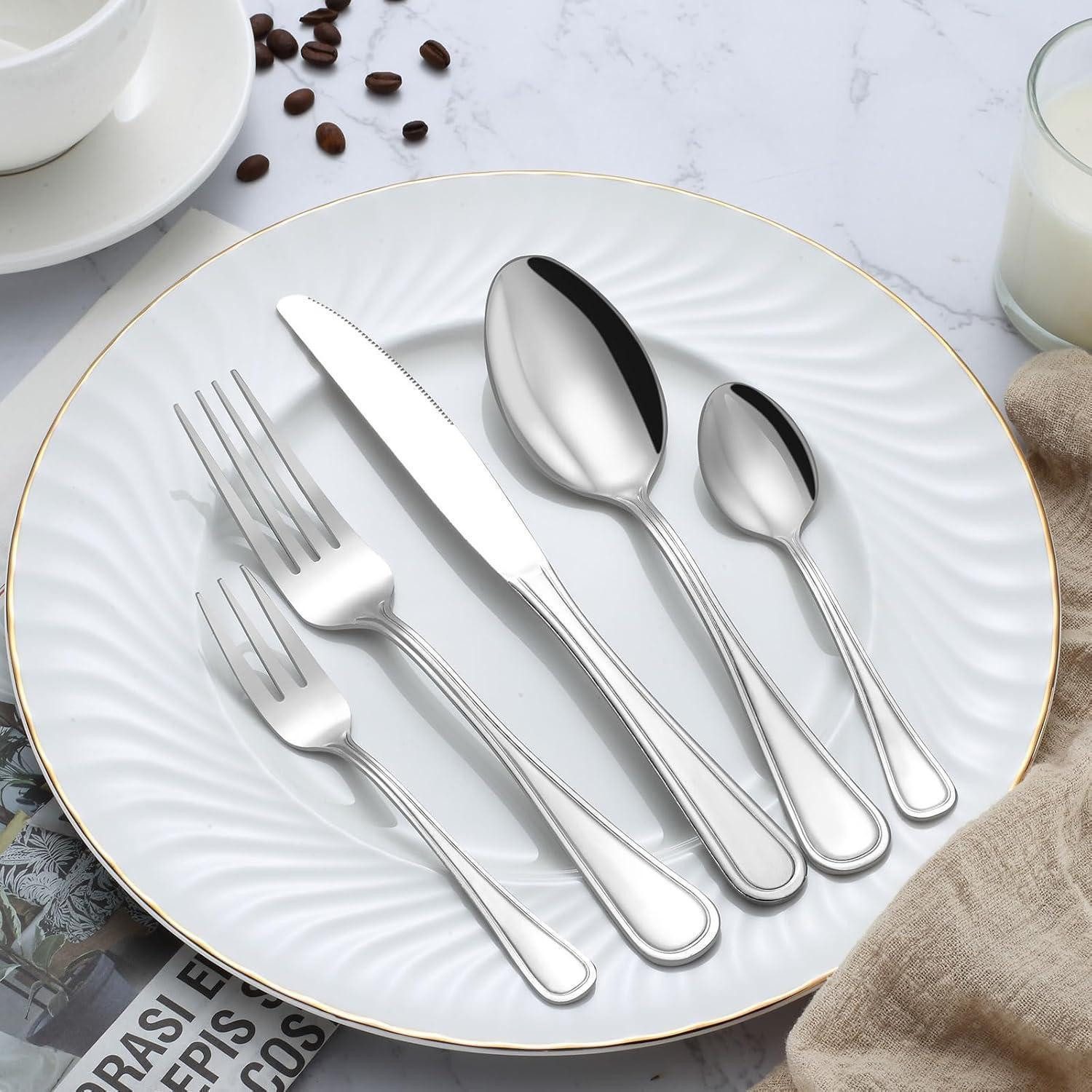 LuxusKollektion Teelöffel Teelöffel Set 24 Stück Kaffeelöffel 13,7cm Espressolöffel