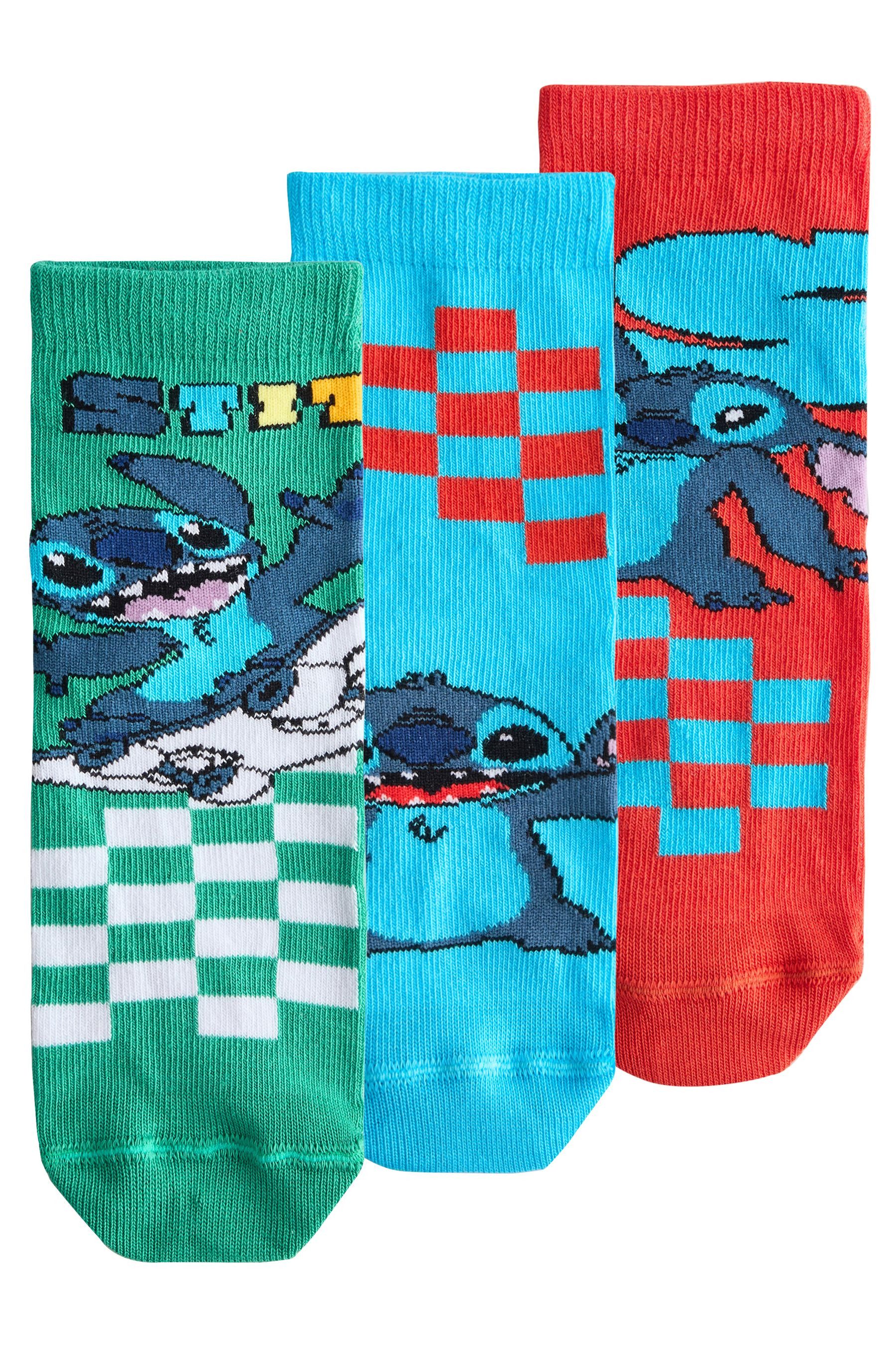 Basicsocken Lilo und Stitch Socken mit Baumwolle, 3er-Pack