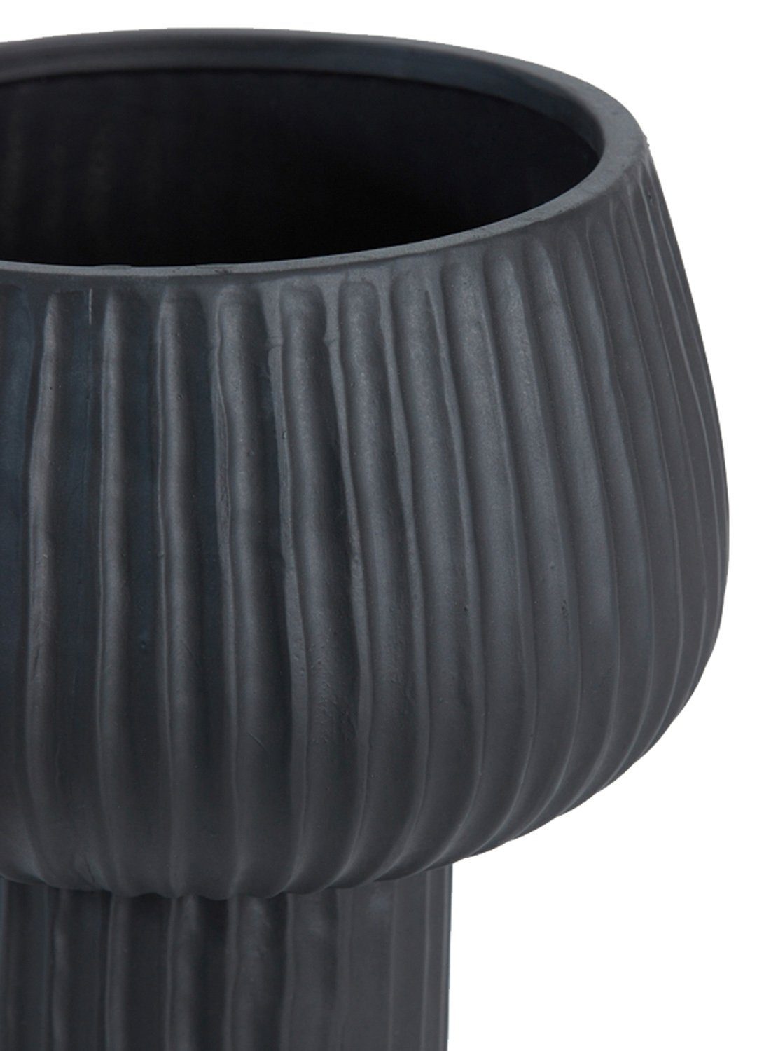 Keramik, Light St) Living (1 Vase, cm FEYA, Schwarz, H 31 Dekovase &