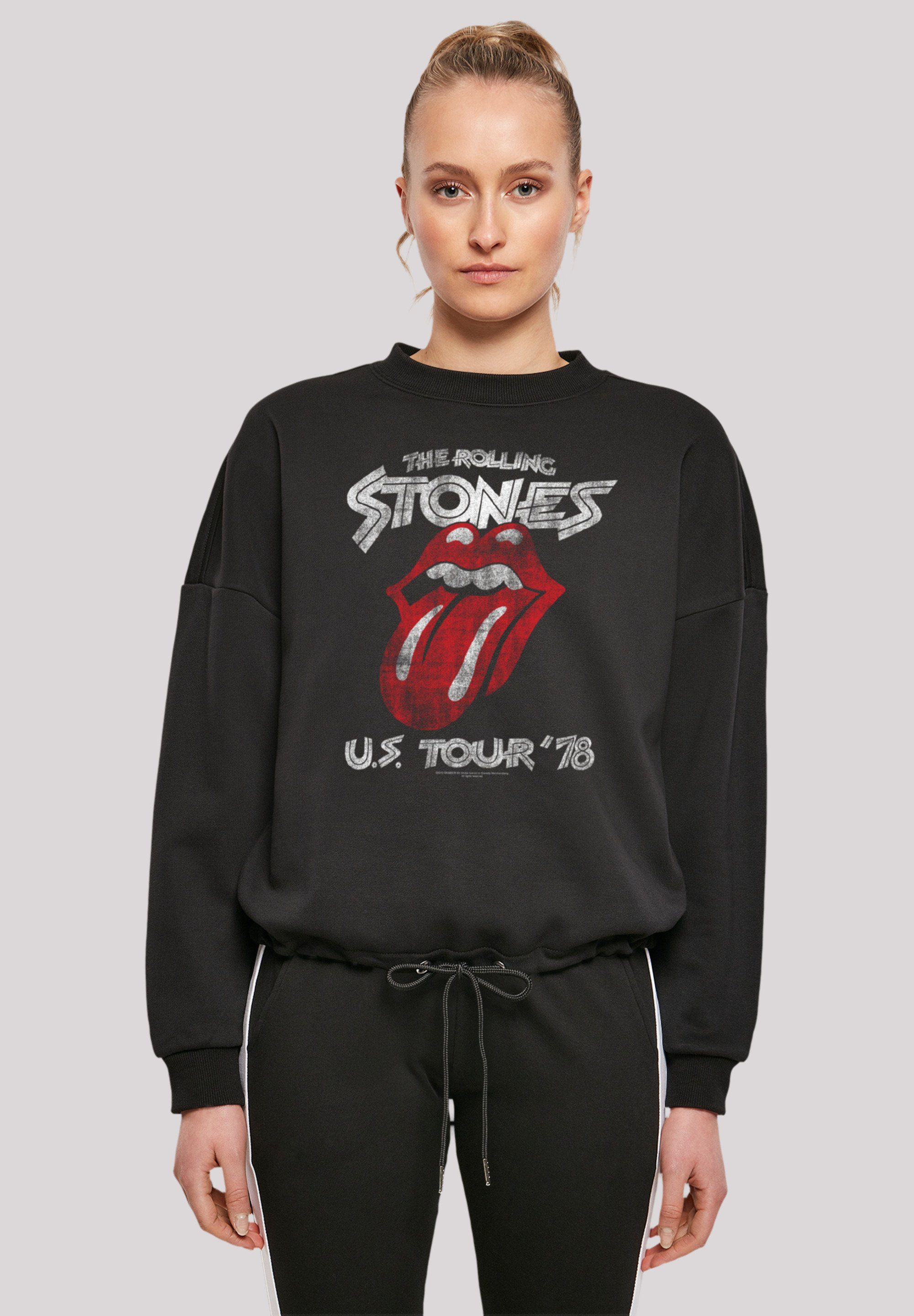 F4NT4STIC Sweatshirt The Rolling Stones US Tour '78 Print