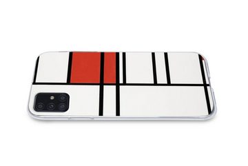 MuchoWow Handyhülle Komposition mit Rot und Weiß - Piet Mondrian, Handyhülle Samsung Galaxy A52 5G, Smartphone-Bumper, Print, Handy