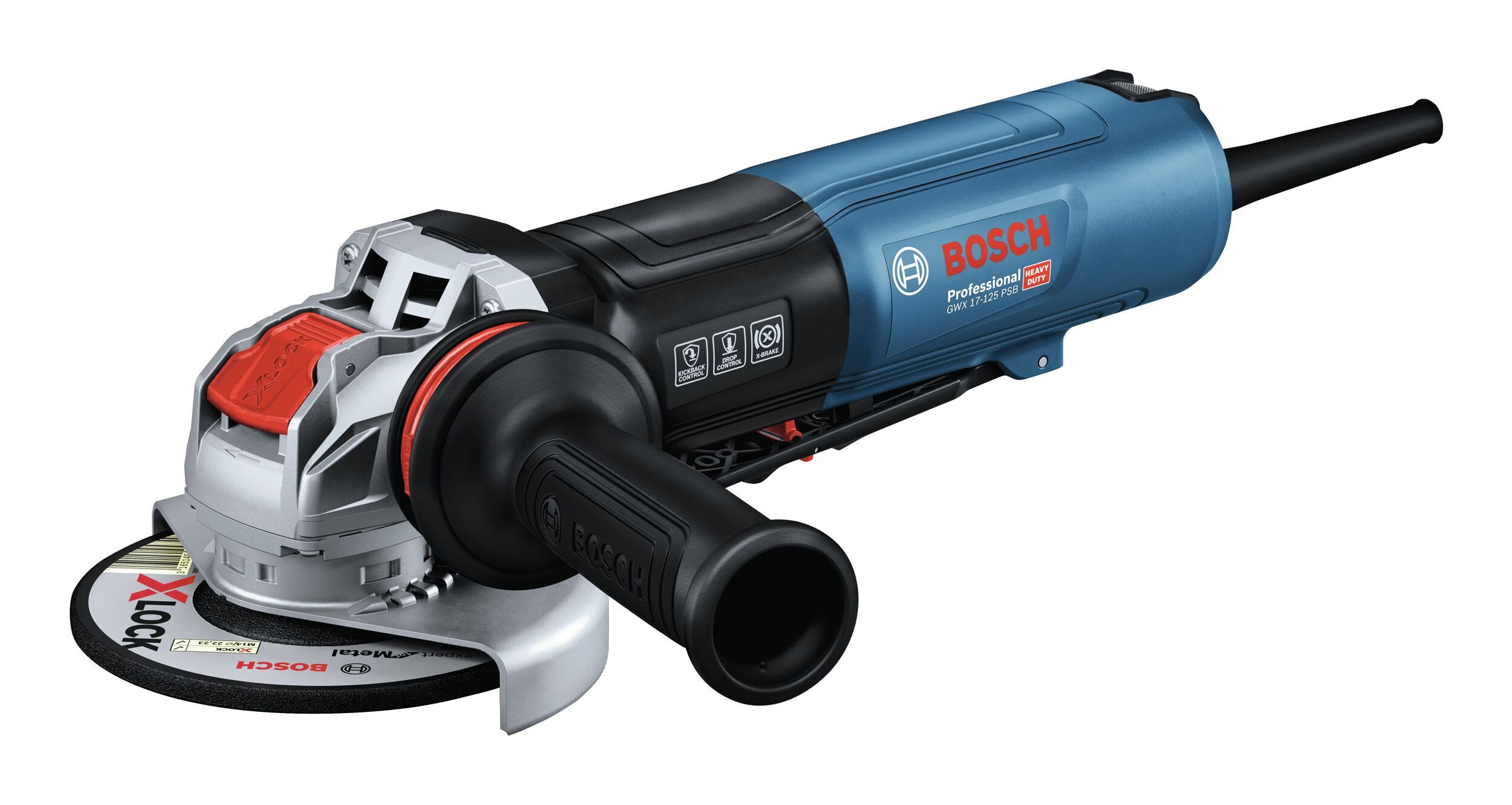 BOSCH Winkelschleifer GWX 17-125 PSB, max. 11500 U/min, Mit X-LOCK - im Karton