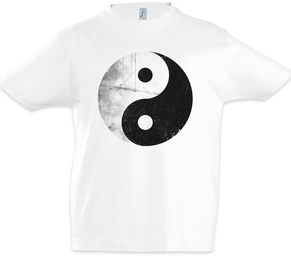 Print-Shirt Yin Yang Vintage Logo Sign Kinder T-Shirt Yin-Yang Yoga Meditation