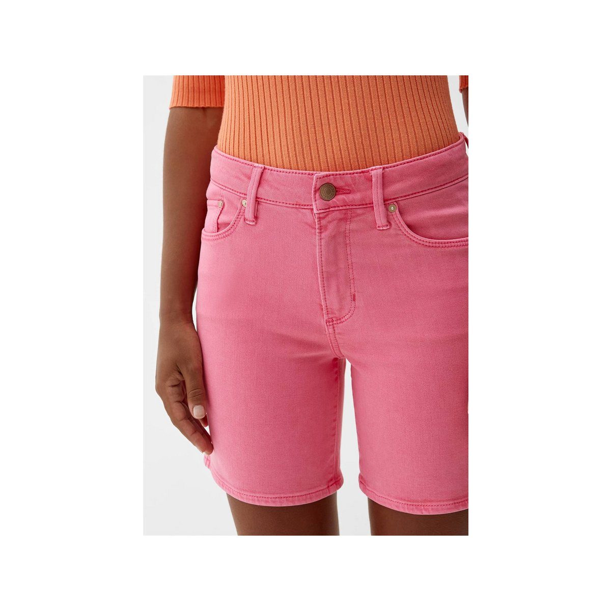 pink s.Oliver uni Angabe) (1-tlg., Cargoshorts keine regular