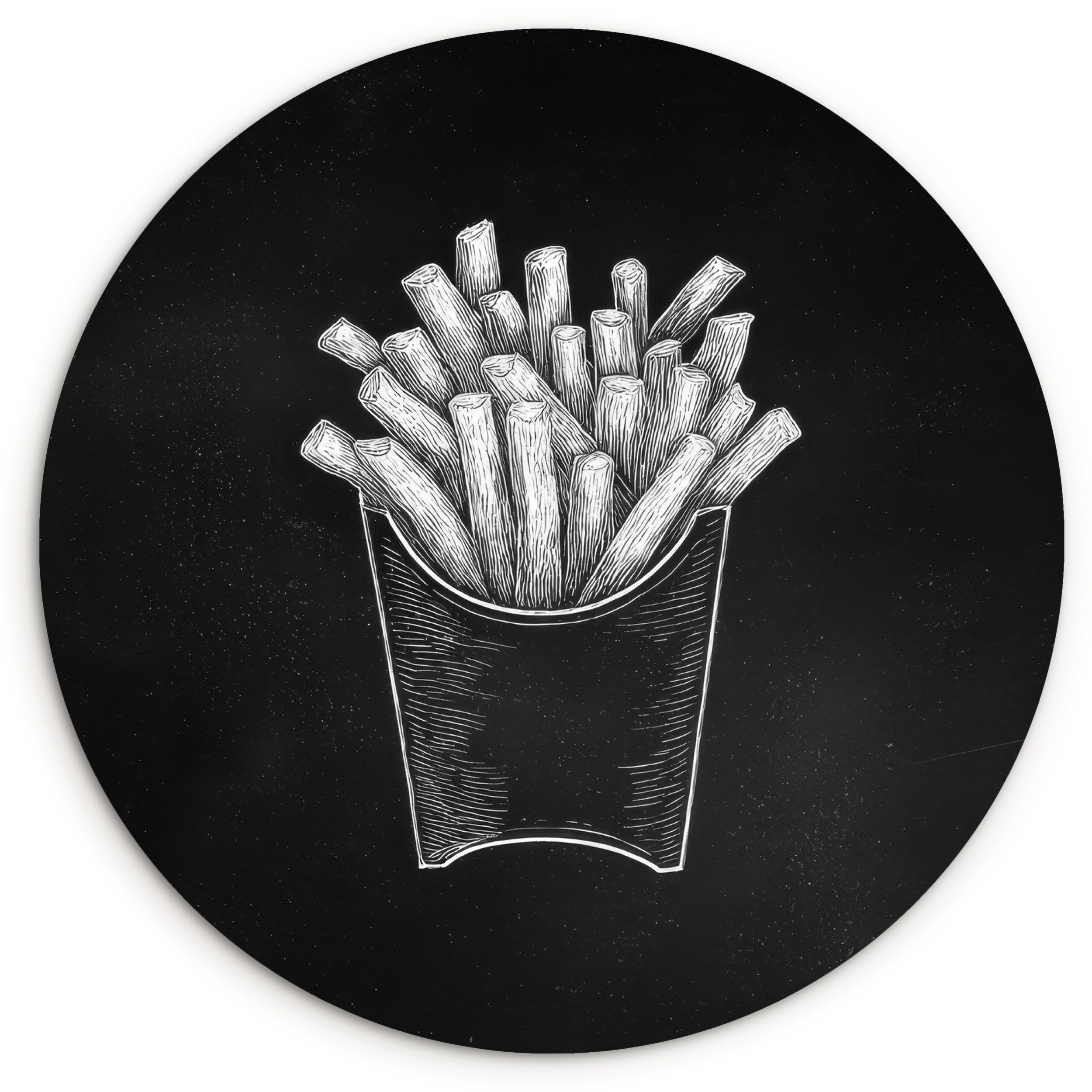 MuchoWow Gemälde Pommes frites - Weiße günstig online kaufen