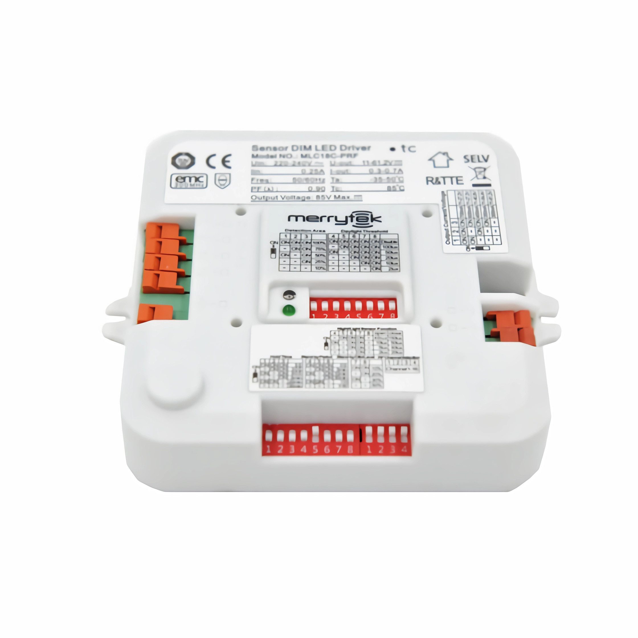 Merrytek MLC18C-PRF Mikrowelle Bewegungsmelder mit RF-Funk 18W push LED-Treiber LED Trafo