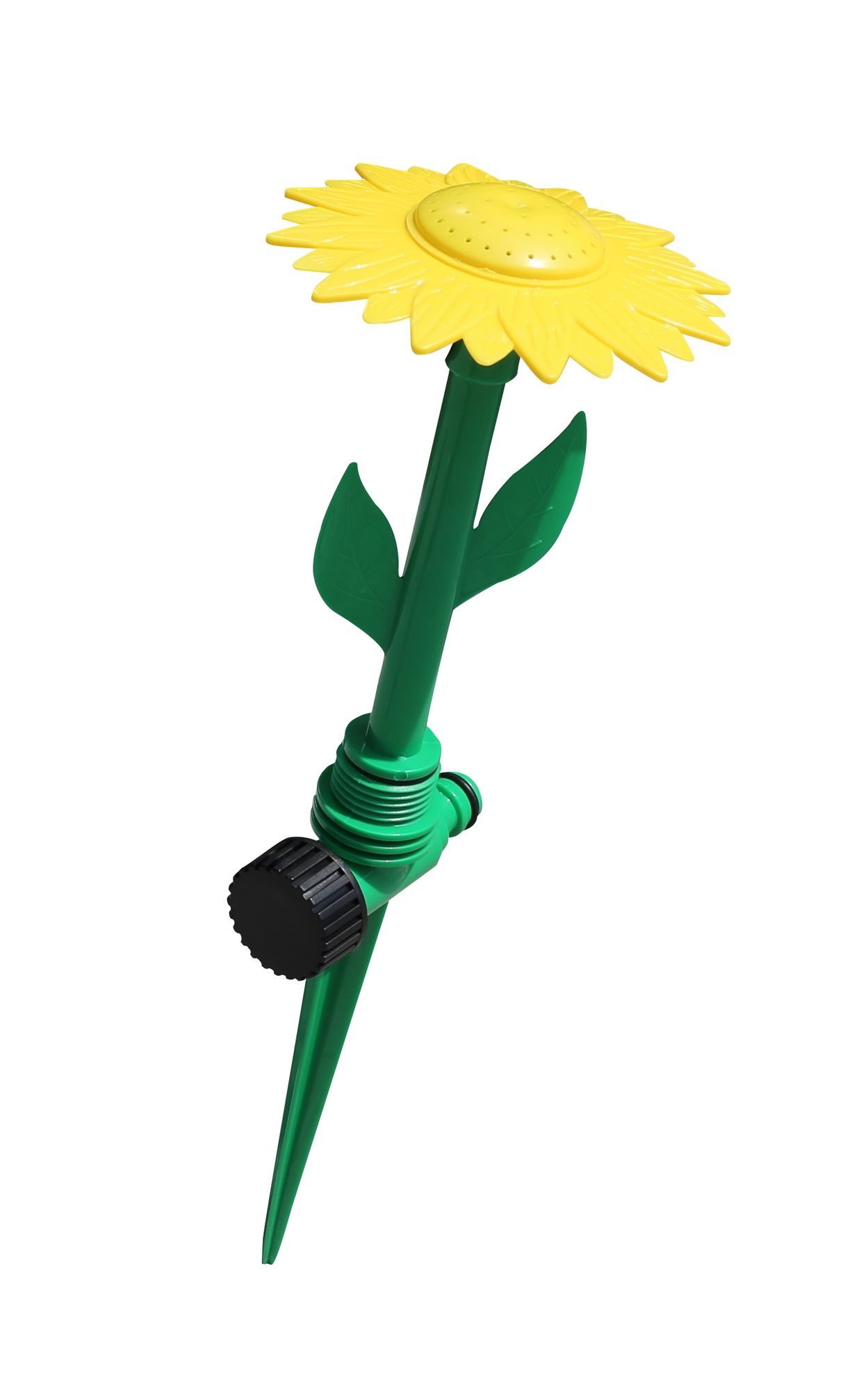 Jardinion Bewässerungssystem Sprinkler Rasensprenger, (6m Sprengradius, 1-tlg), Beregnung Bewässerungssystem Blumenform Grün, Gartensprenger