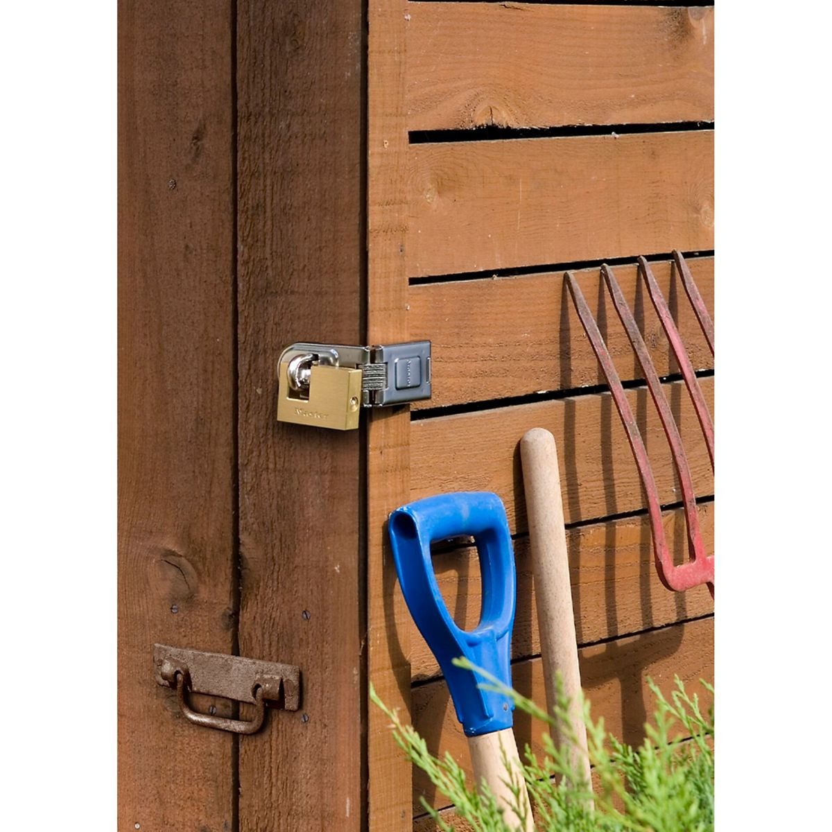 Master Lock Vorhängesch. Messing Sicherheitsklasse 7 608EURD Diebstahlalarm