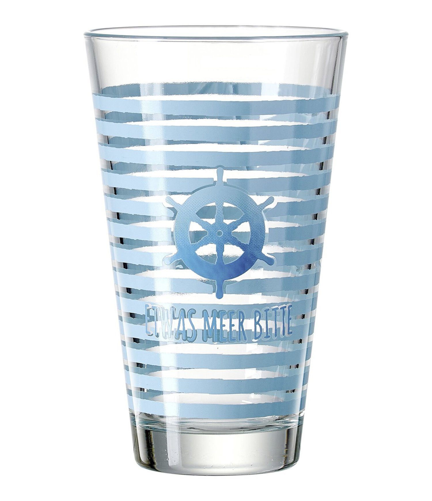 Ritzenhoff & Breker Glas Trinkglas Ahoi Etwas Meer 330 ml Blau, Glas
