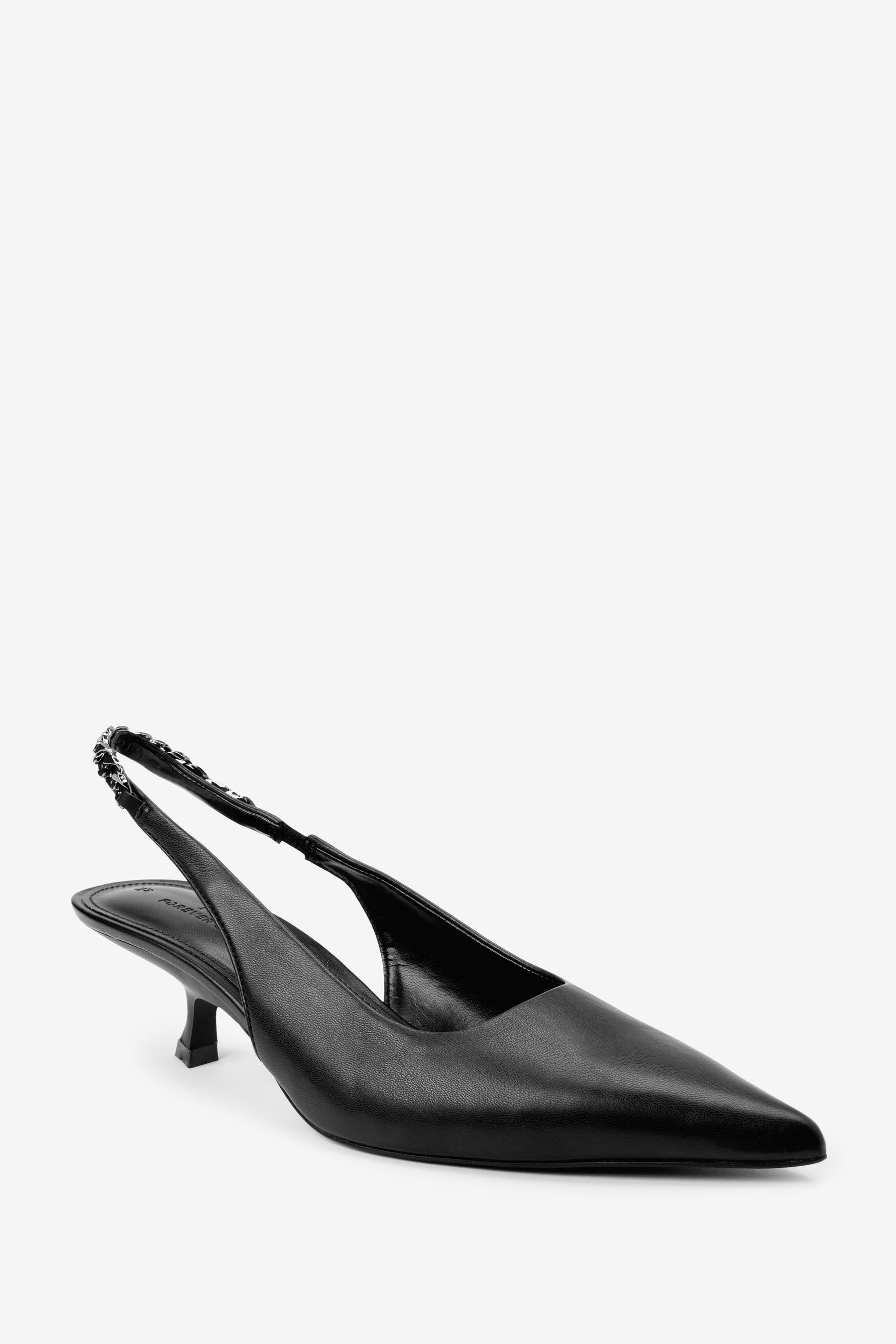 VAN HILL Damen Slingpumps Mit Pfennigabsatz - Elegante Lackschuhe Mit Schleife