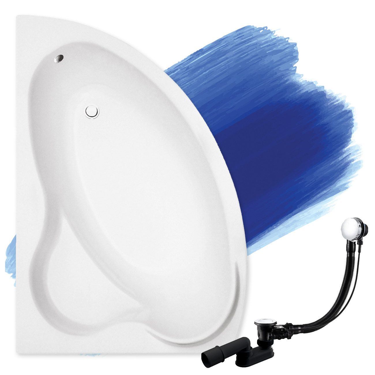 KOLMAN Badewanne Eckbadewanne Ada 140x90, (Links/Rechts), günstig online kaufen