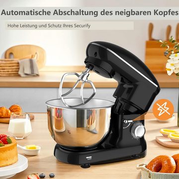 Fine Life Pro Küchenmaschine, 1500,00 W, 5,50 l Schüssel, 6 Geschwindigkeit Teigmaschine, Knetmaschine mit Knethaken