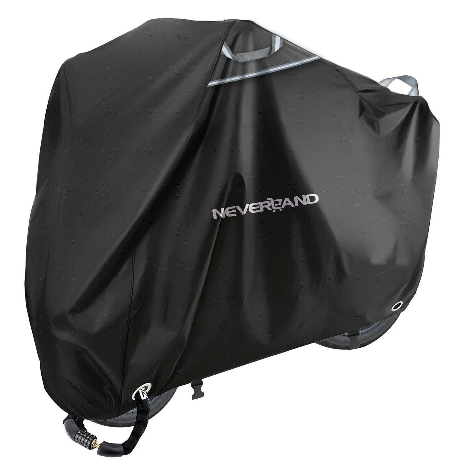 Schutzplane Motorrad Abdeckplane 300D Wasserdicht Winterfest Noir L-220x95x110 CM