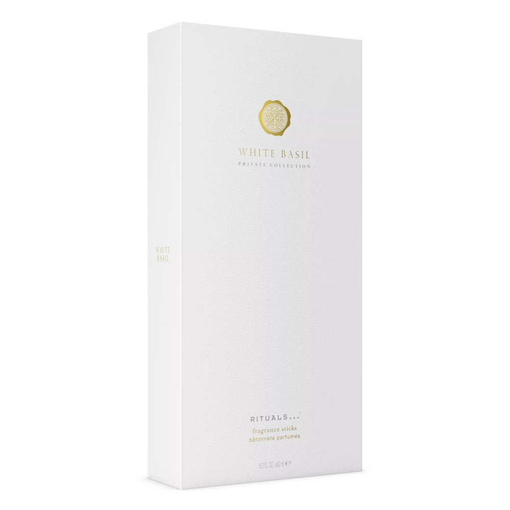 Rituals Raumduft White Basil Fragrance Sticks – 450 ml Raumduft (Frischer Kräuterduft mit Tomatenblatt, Basilikum & Sommerfrüchten, 1-St)