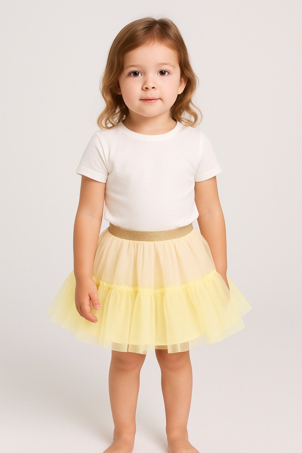 Panco Sommerrock Tutu-Rock für Baby-Mädchen mit elastischer Taille und Baumwollfutter