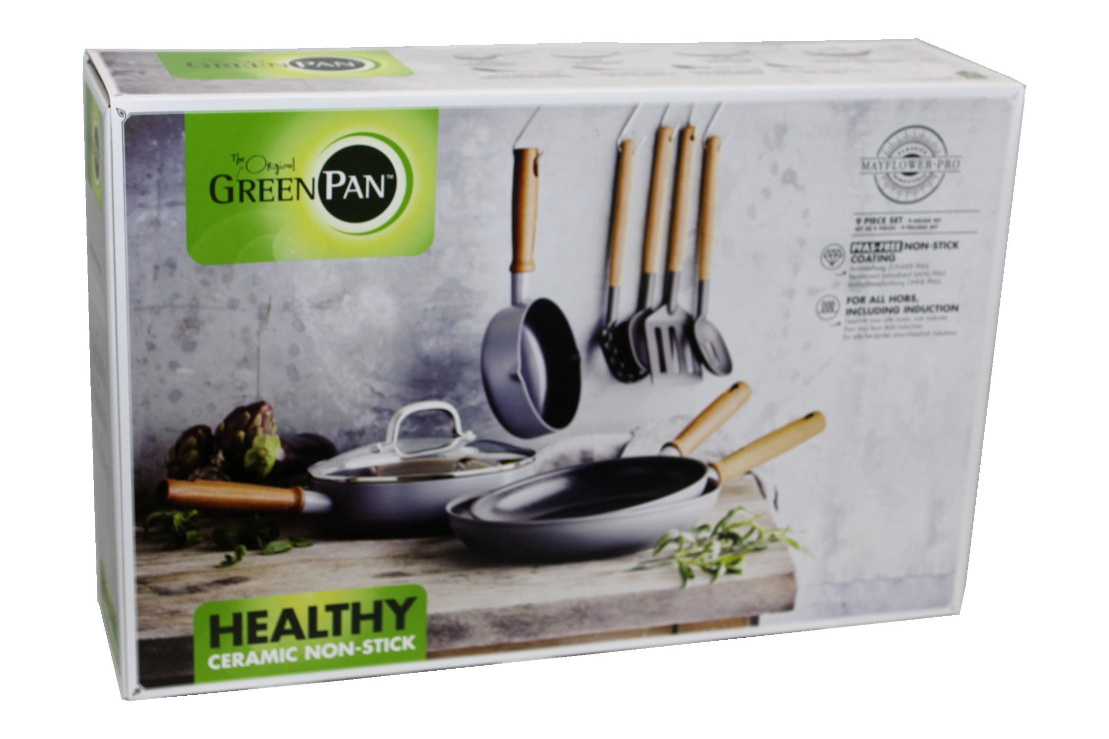 GREENPAN Сковороды-Set Mayflower Pro Kochgeschirrset, 9-teilig (CC005411-001)