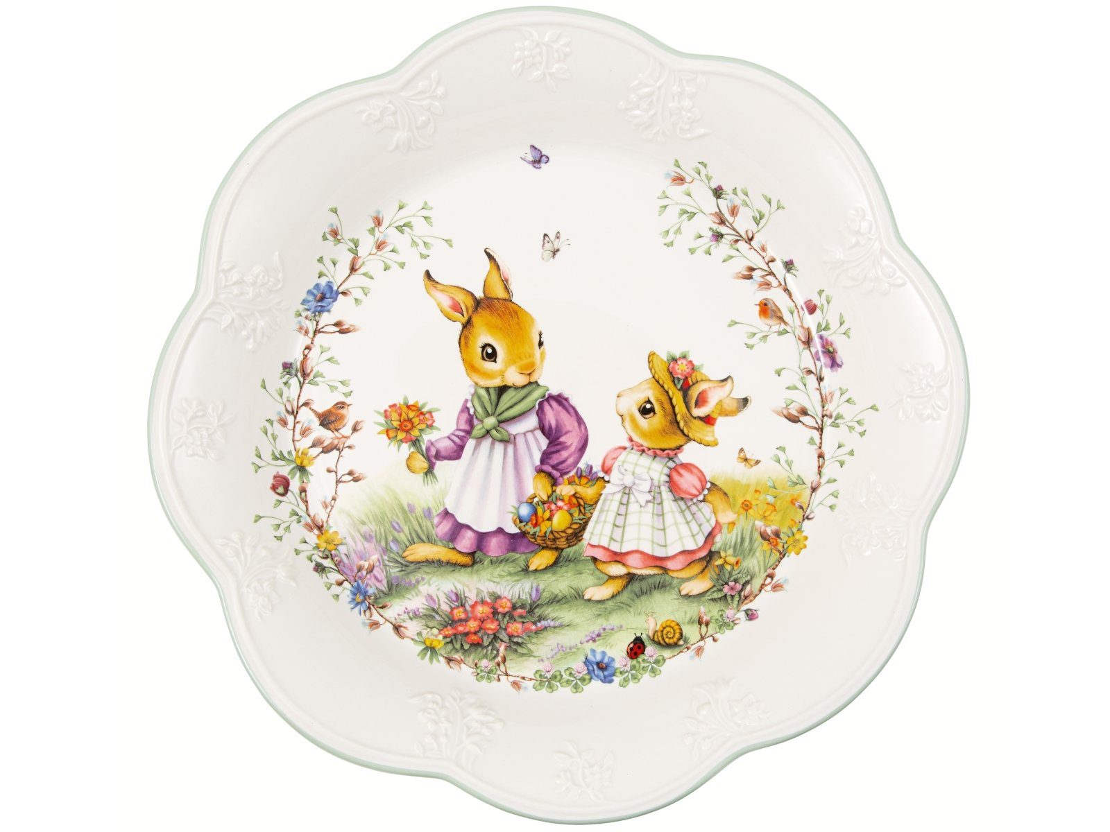 Villeroy & Boch Schale Fantasy Schale gross Blumenwiese 30 cm, Porzellan, (Schale)