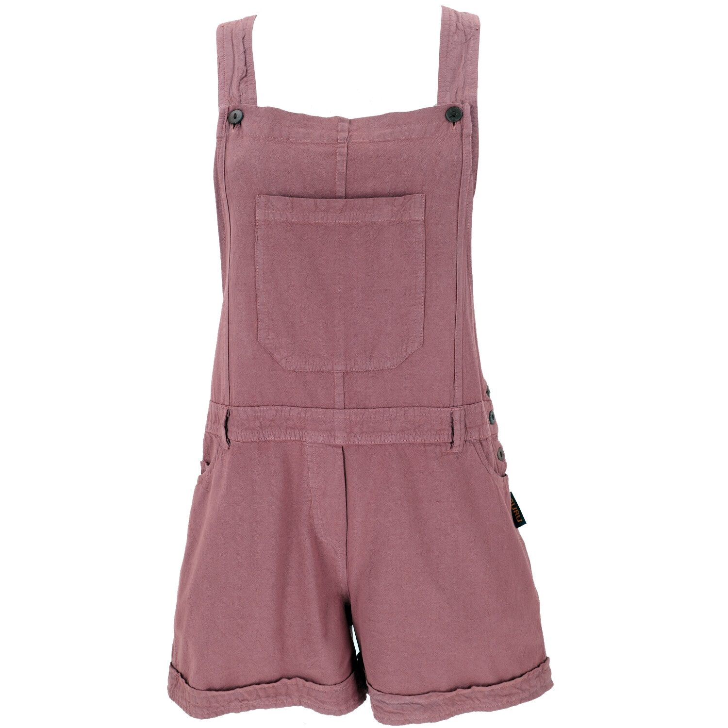 Guru-Shop Hose & Shorts Goa Shorts, kurze Latzhose, Boho Latzhose -.. alternative Bekleidung