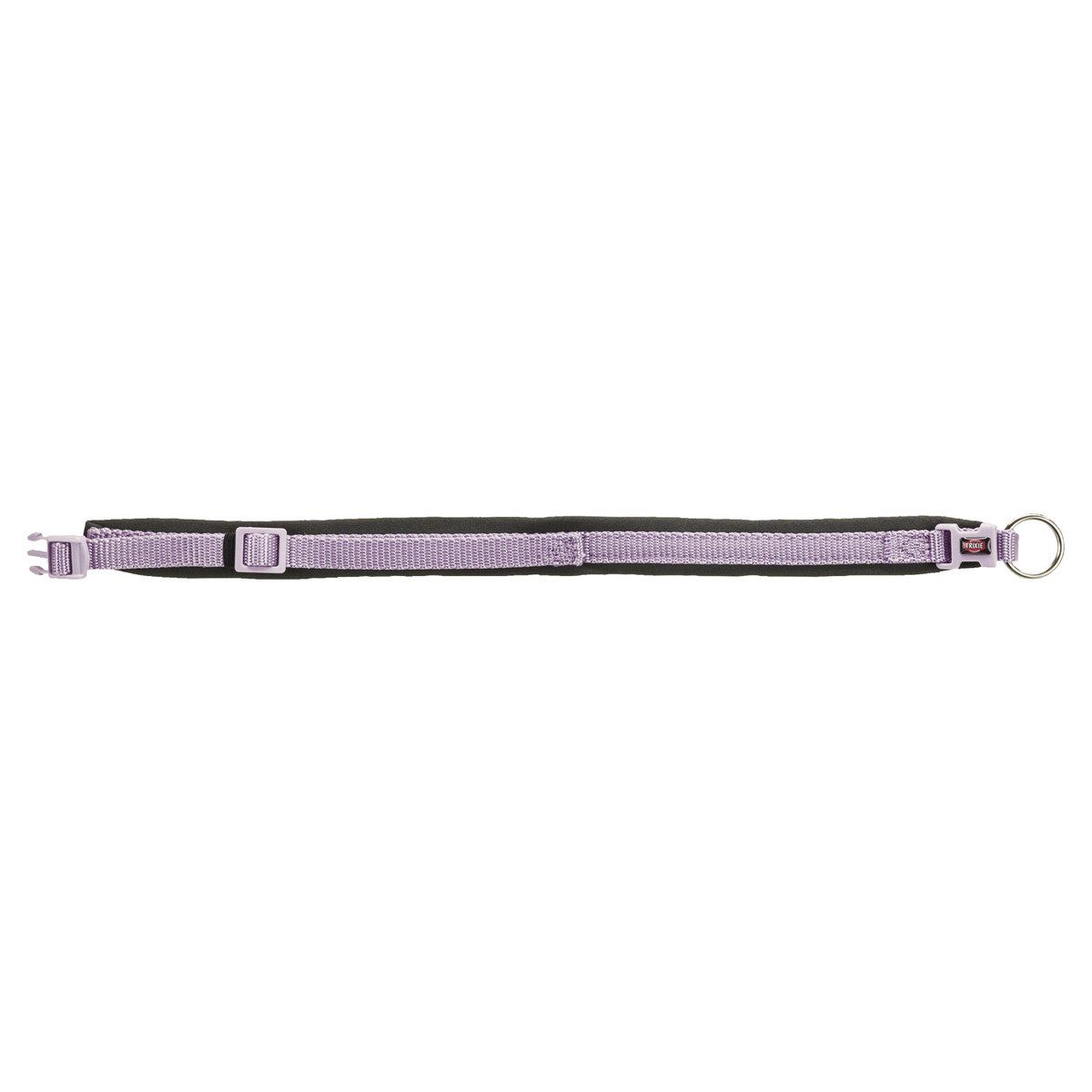 TRIXIE Hunde-Halsband Premium Halsband mit Neopren-Polsterung flieder/grafit, extra breit