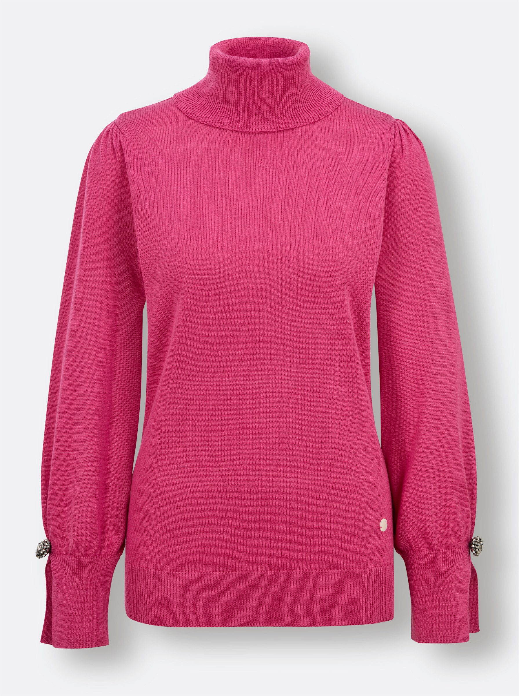 creation L Strickpullover Lyocell-Mix-Pullover Langarm Feinstrick, Jersey