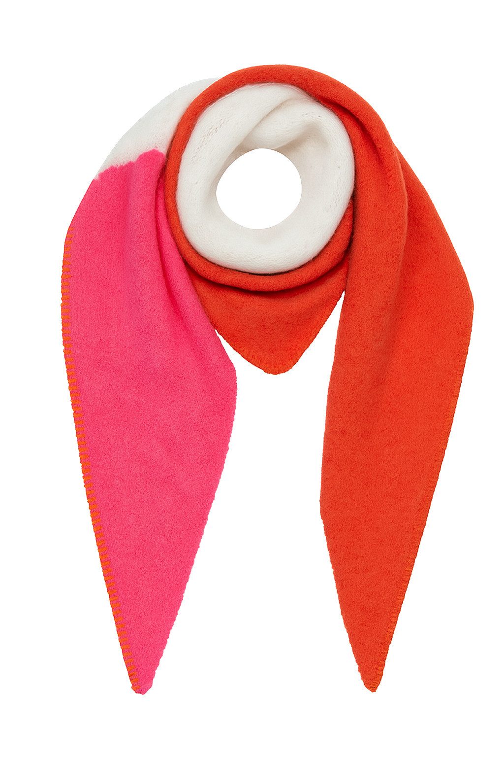 Faera Modeschal Modern mit Kontrastnaht, (1-St), 9429 in Orange günstig online kaufen