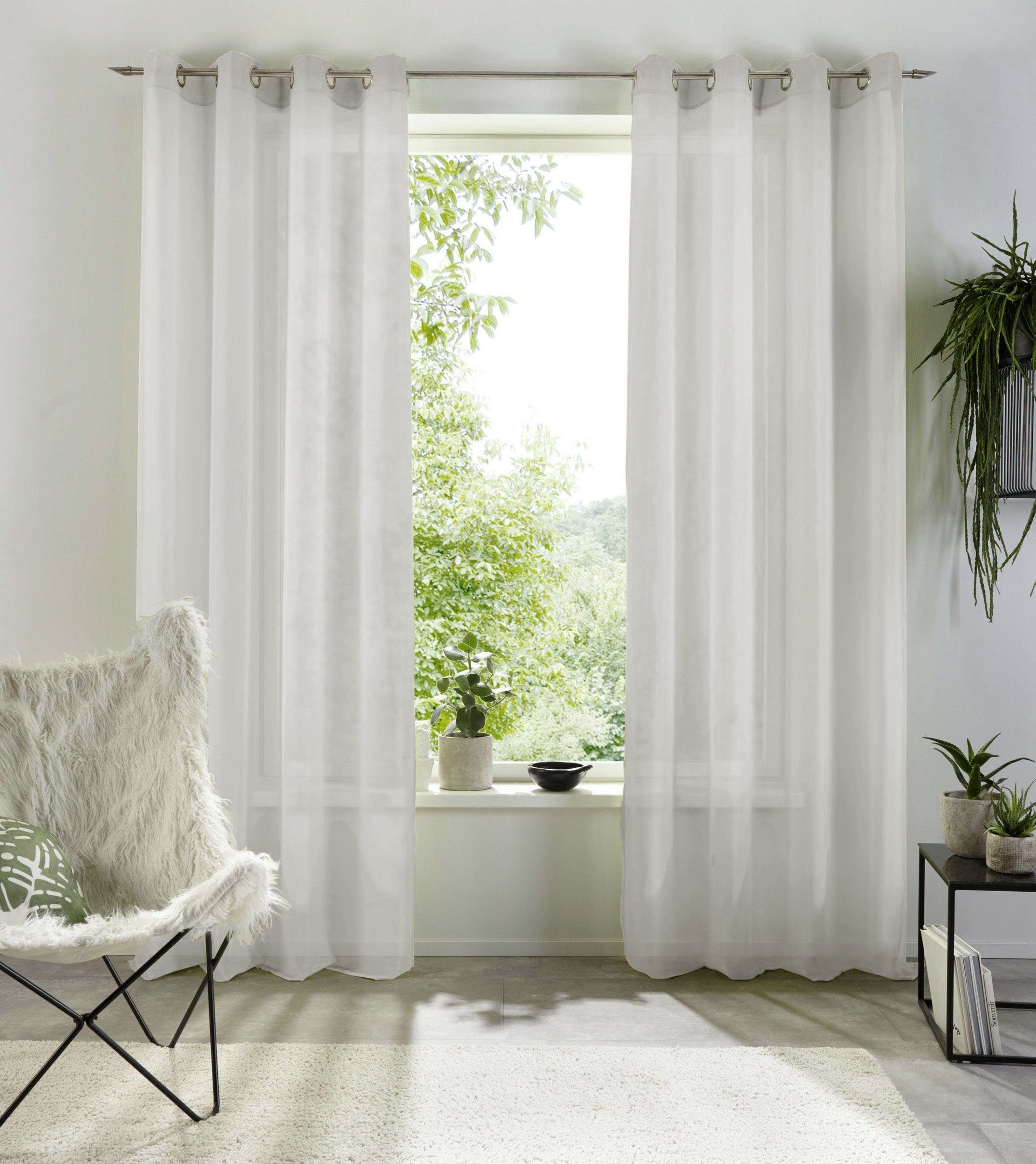my home Gardine XANA mit Ösen, günstig online kaufen