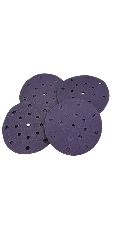 adena365 Schleifscheibe Schleifscheiben 150mm Keramik Klett Exzenterschleifer Set, (Je Körnung 5 Schleifscheiben), Keramikkorn, Hohe Standzeit, Hoher Materialabtrag, Klettbefestigung