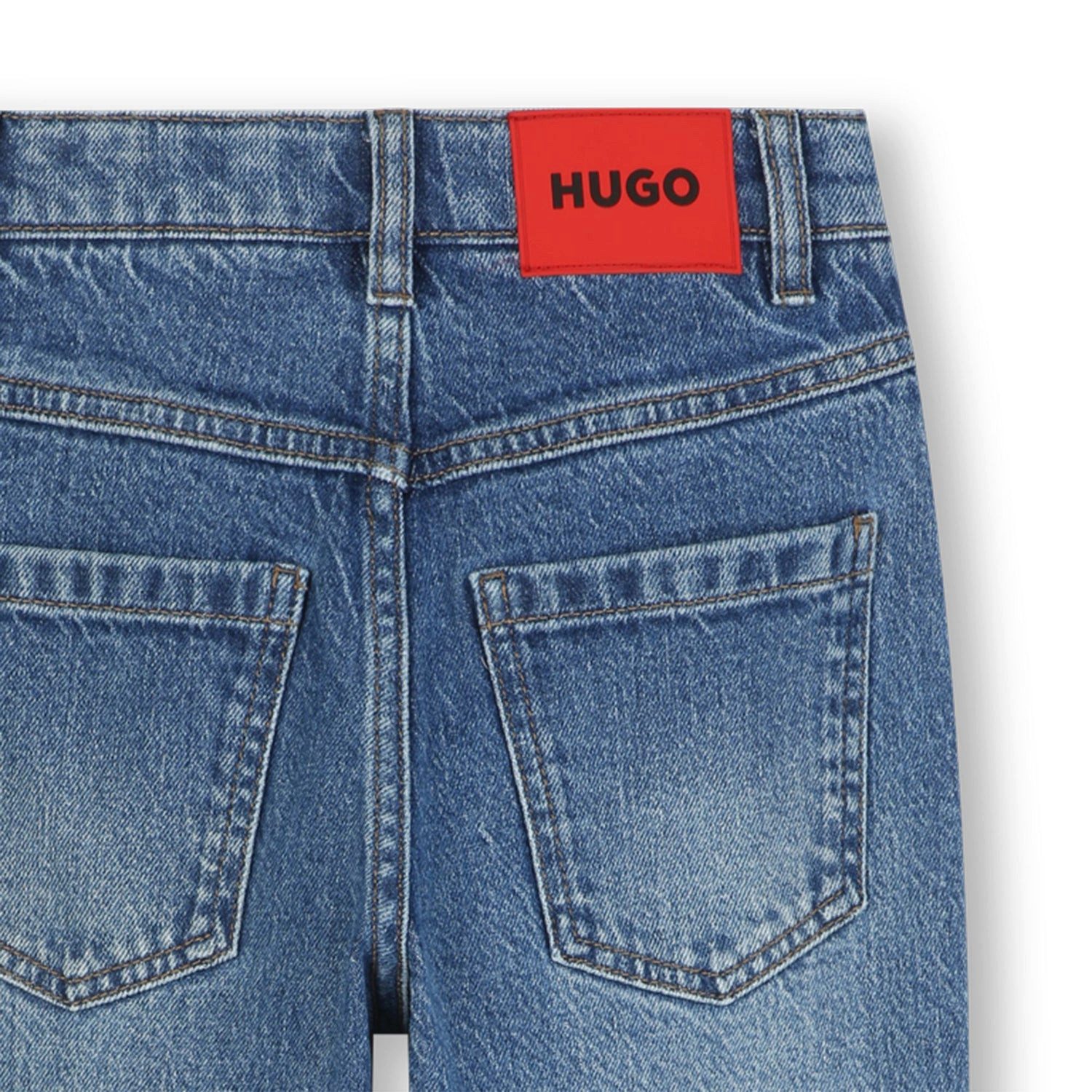 HUGO Bequeme Jeans HUGO Jeans Kids Double Stone + Brush, lockere Passform